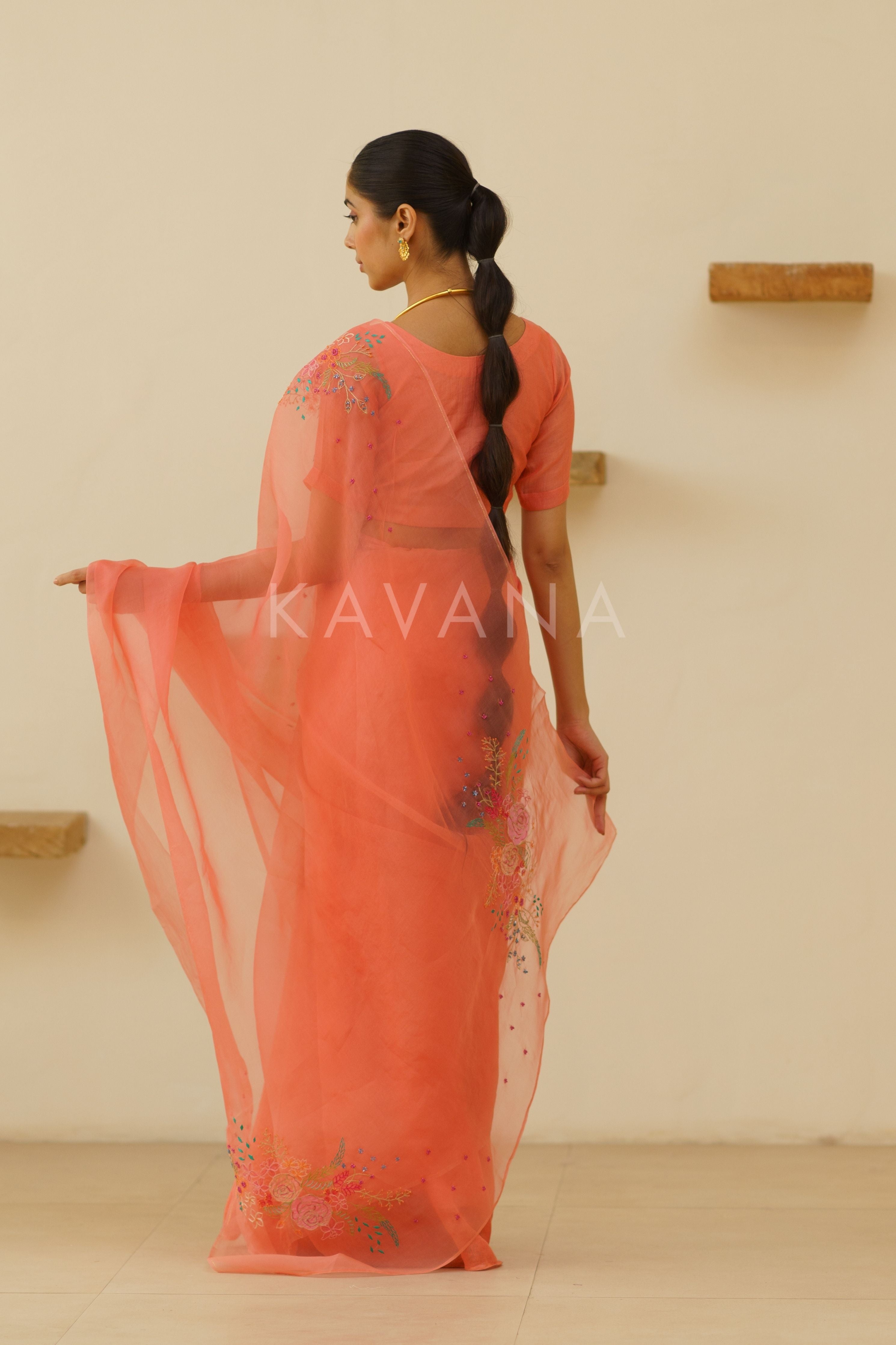 Bani Organza Linen Sari
