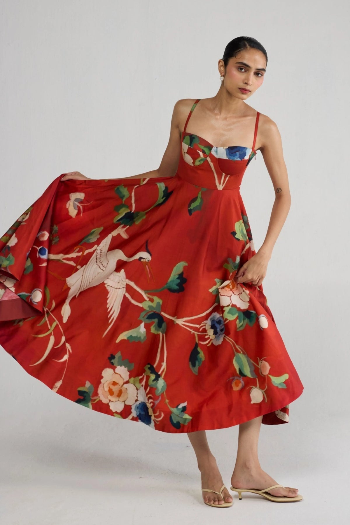 Bara Flared Bralette Dress