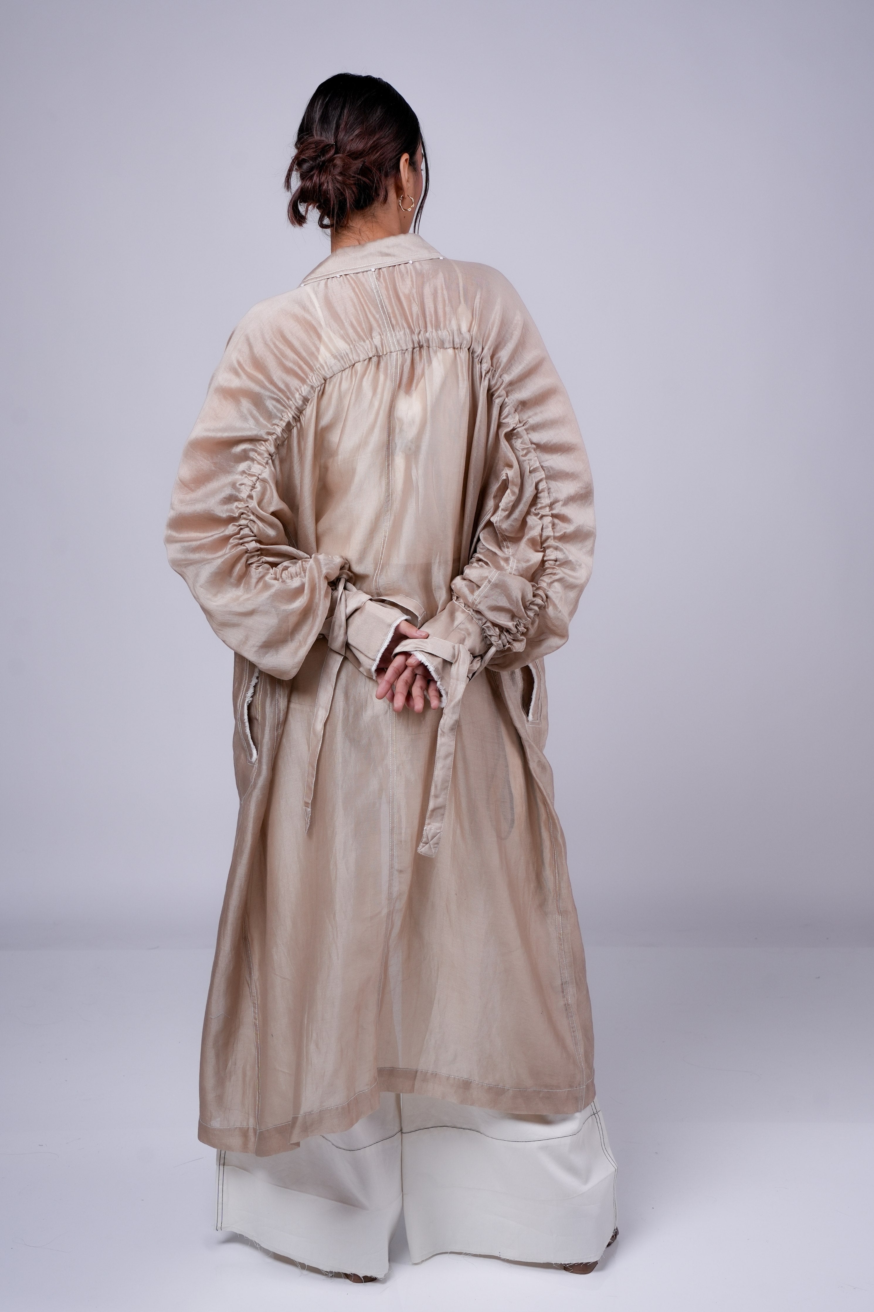 Beige Robe With Inner