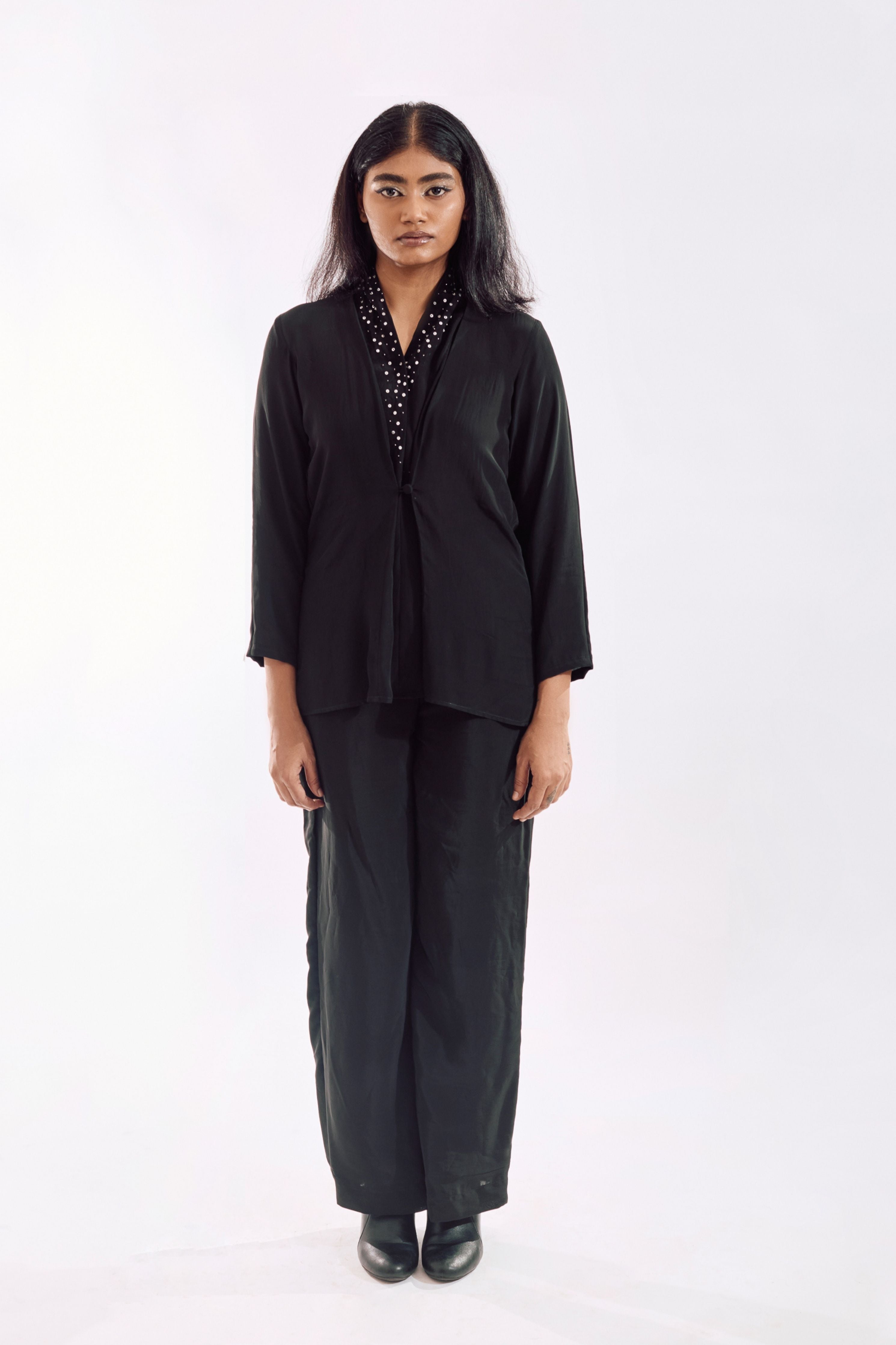 Black Button Down Co-Ord set