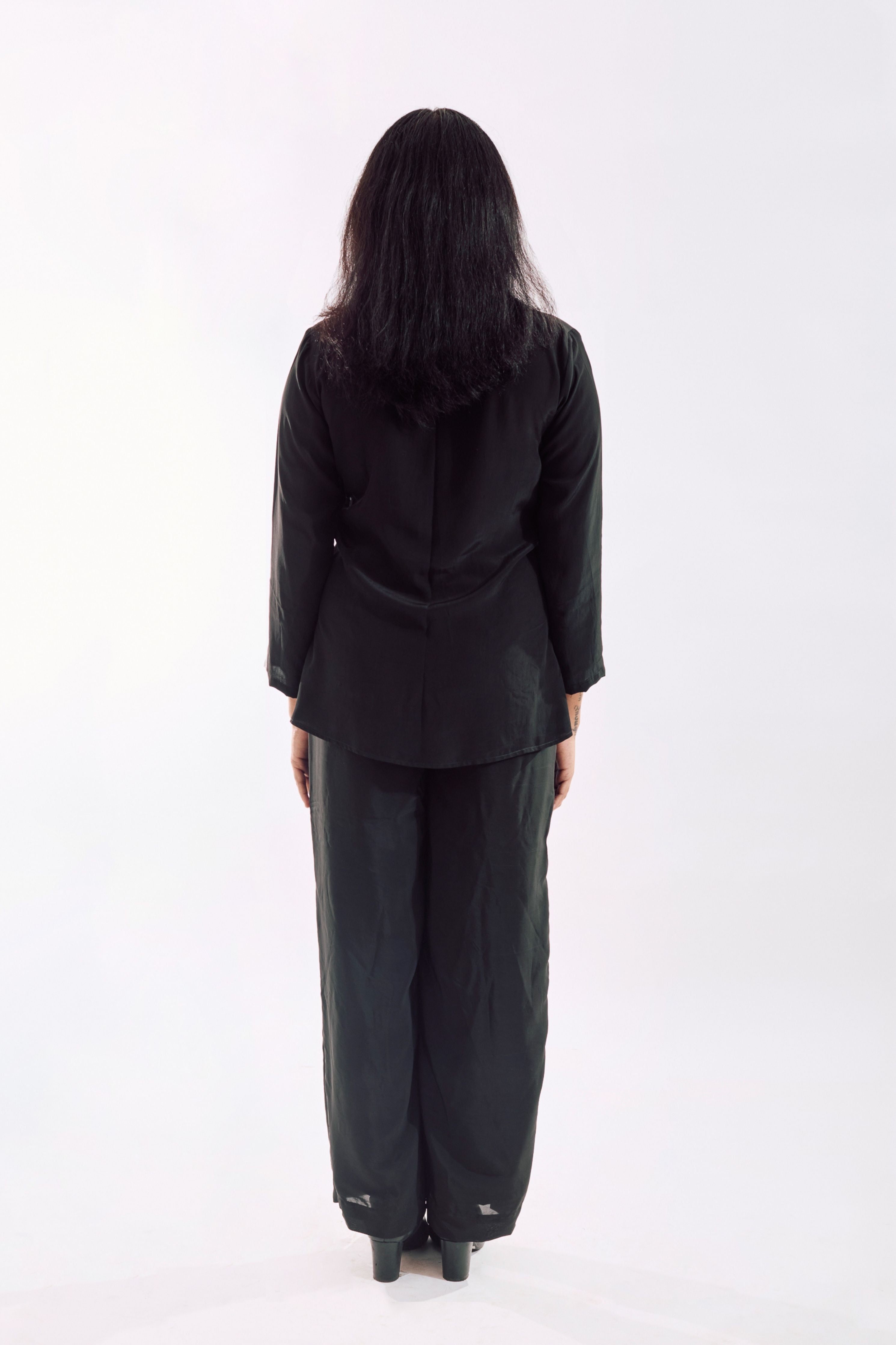 Black Button Down Co-Ord set