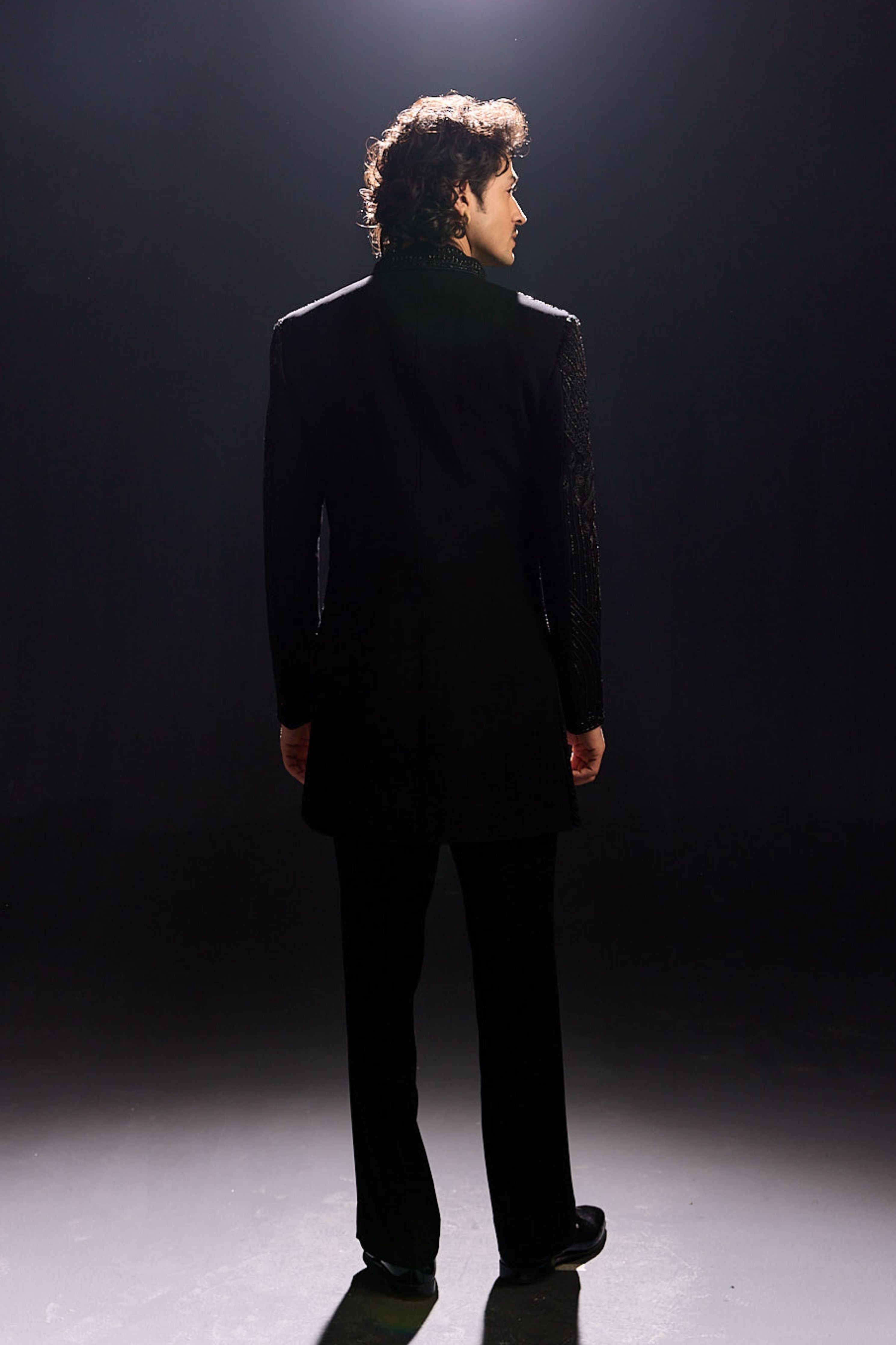 Black Embroidery Coordinated Set