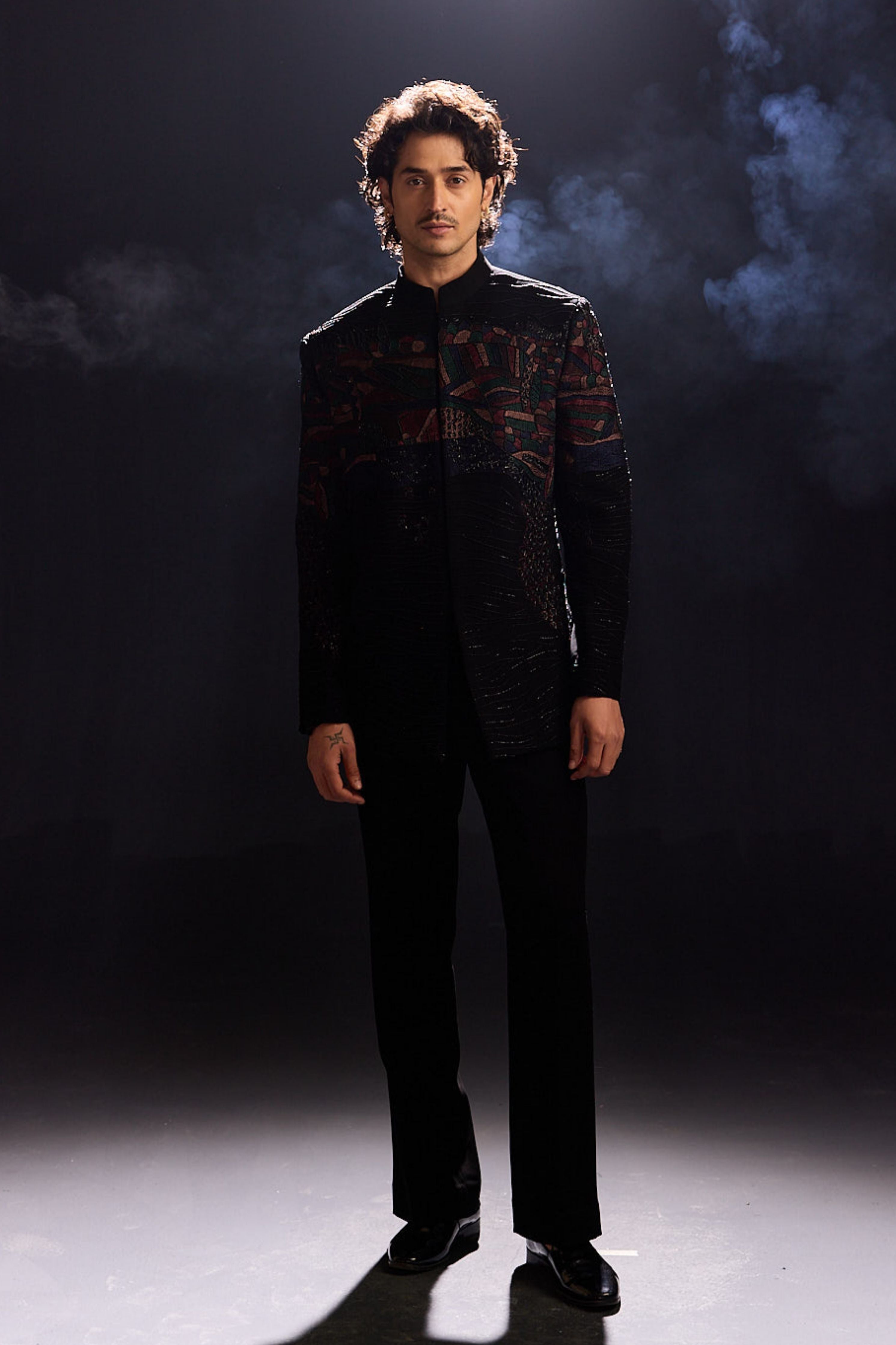 Black Jodhpuri Co-Ordinated Set