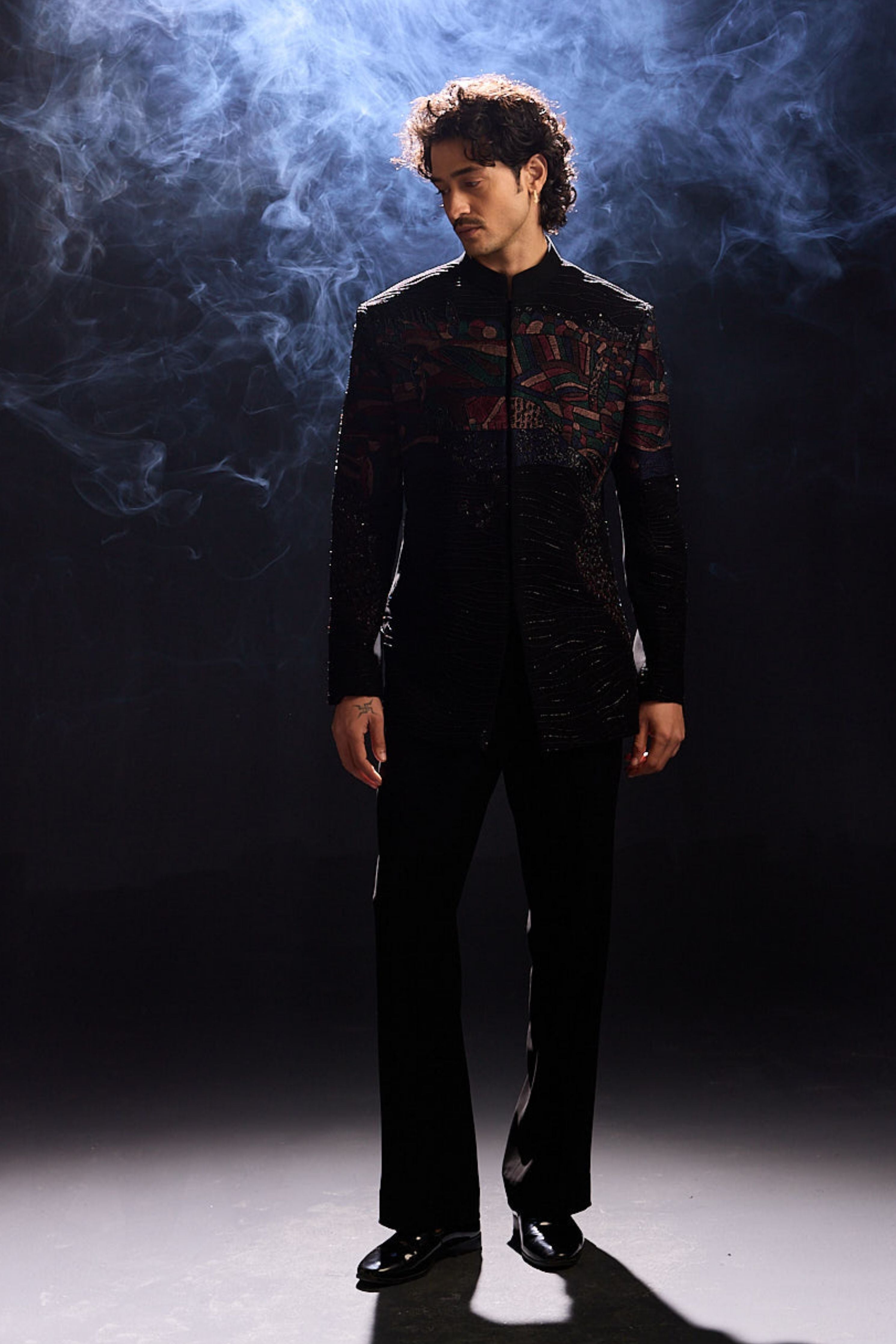 Black Jodhpuri Co-Ordinated Set