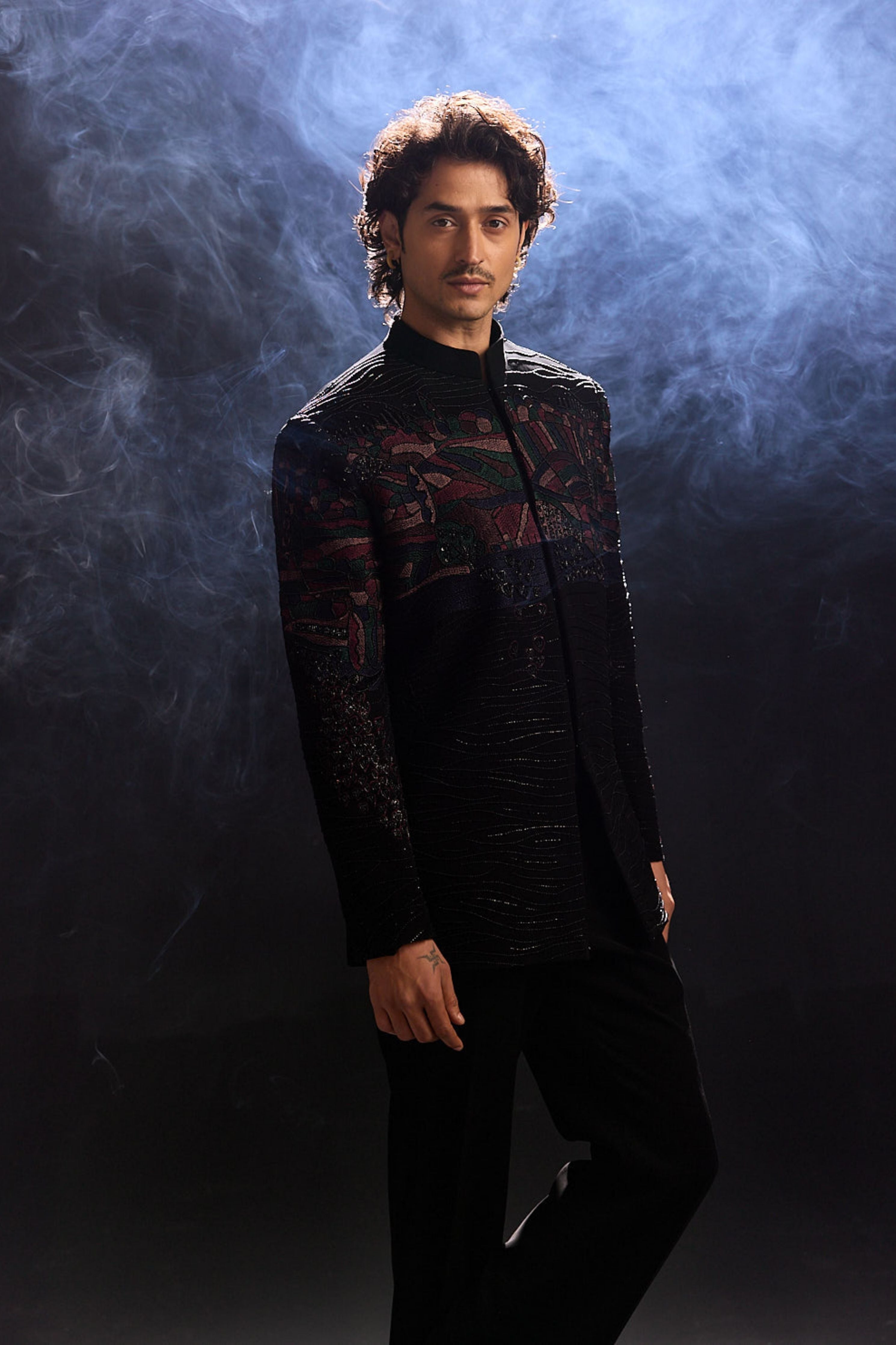 Black Jodhpuri Co-Ordinated Set