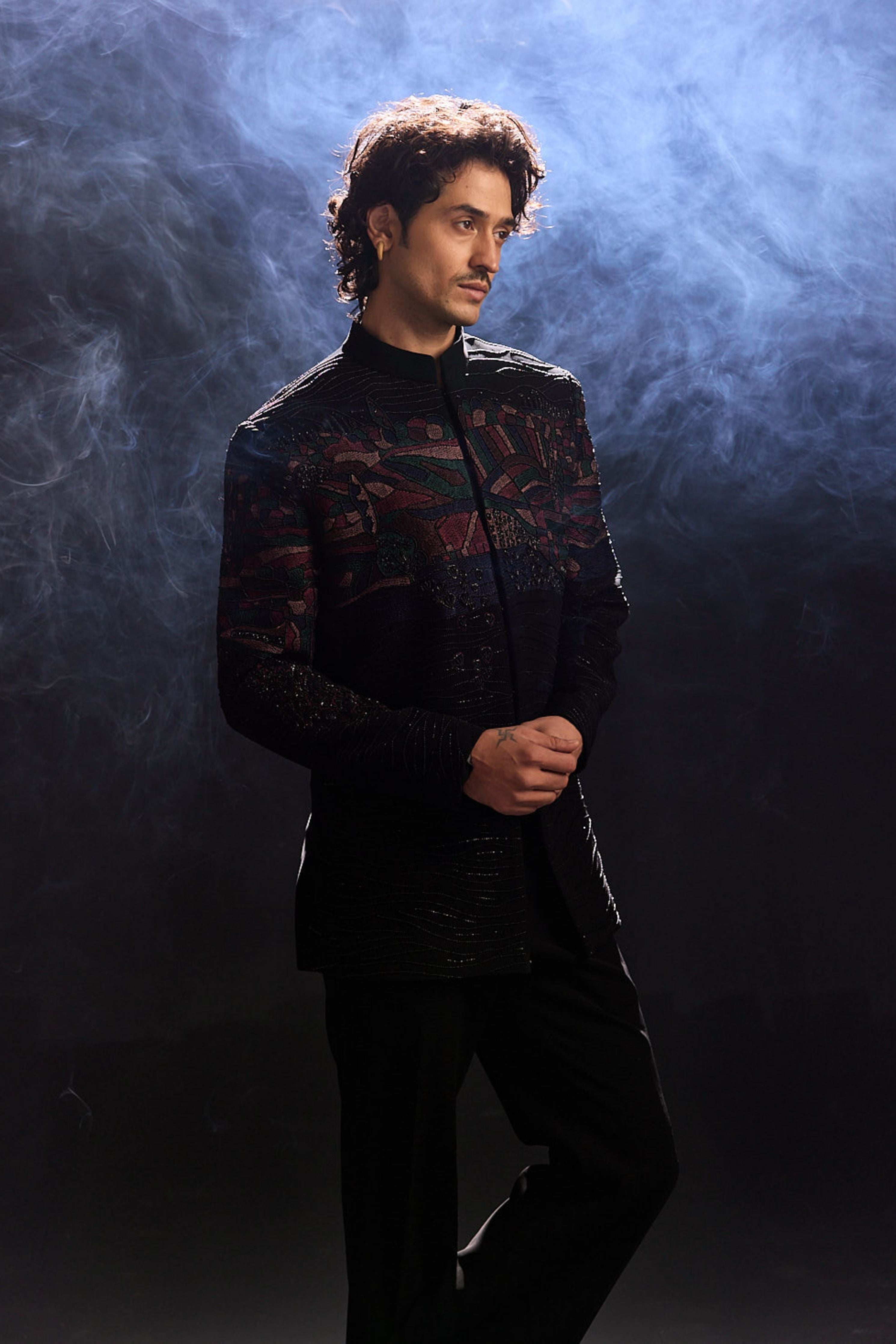 Black Jodhpuri Co-Ordinated Set