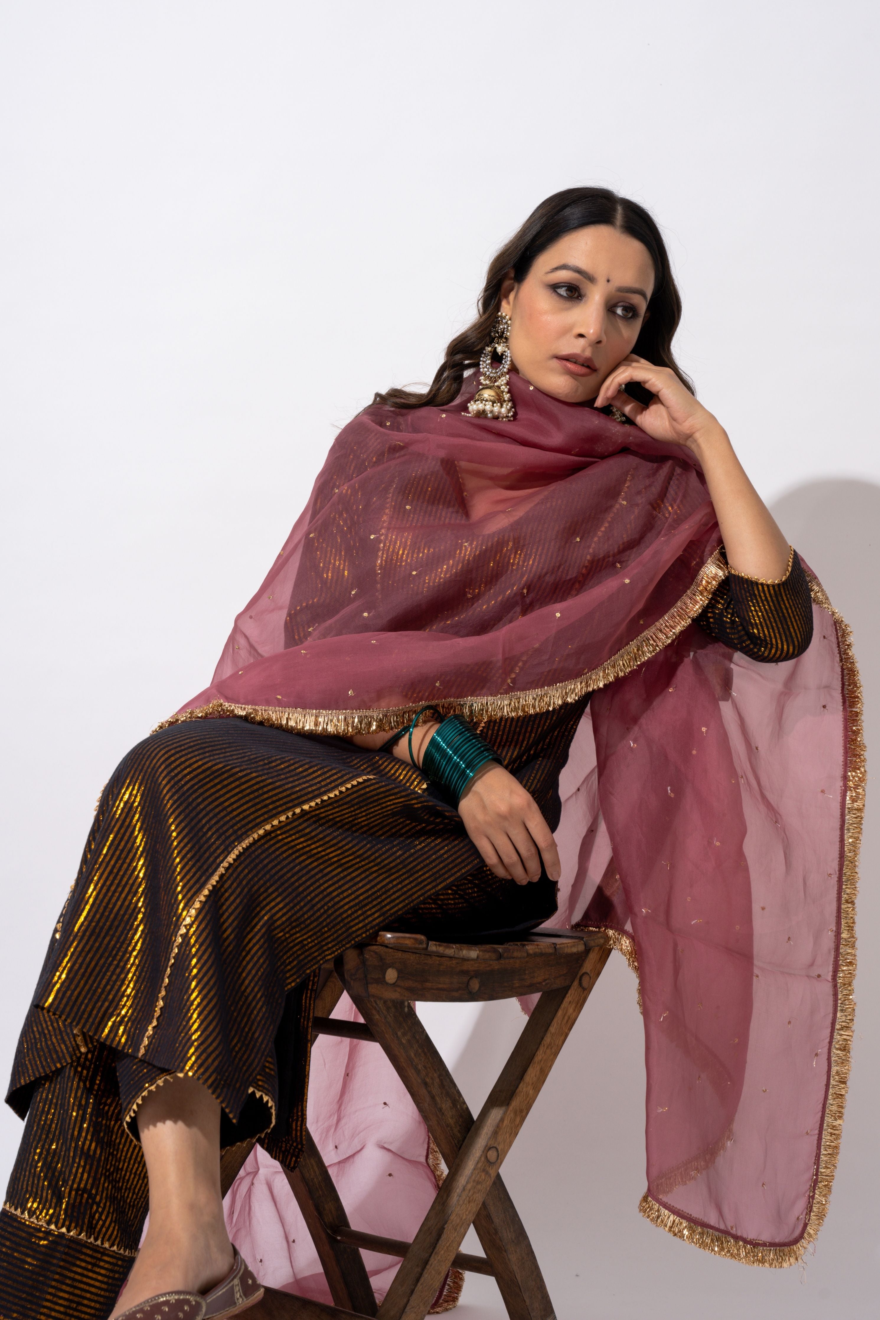 Black Kurta Set