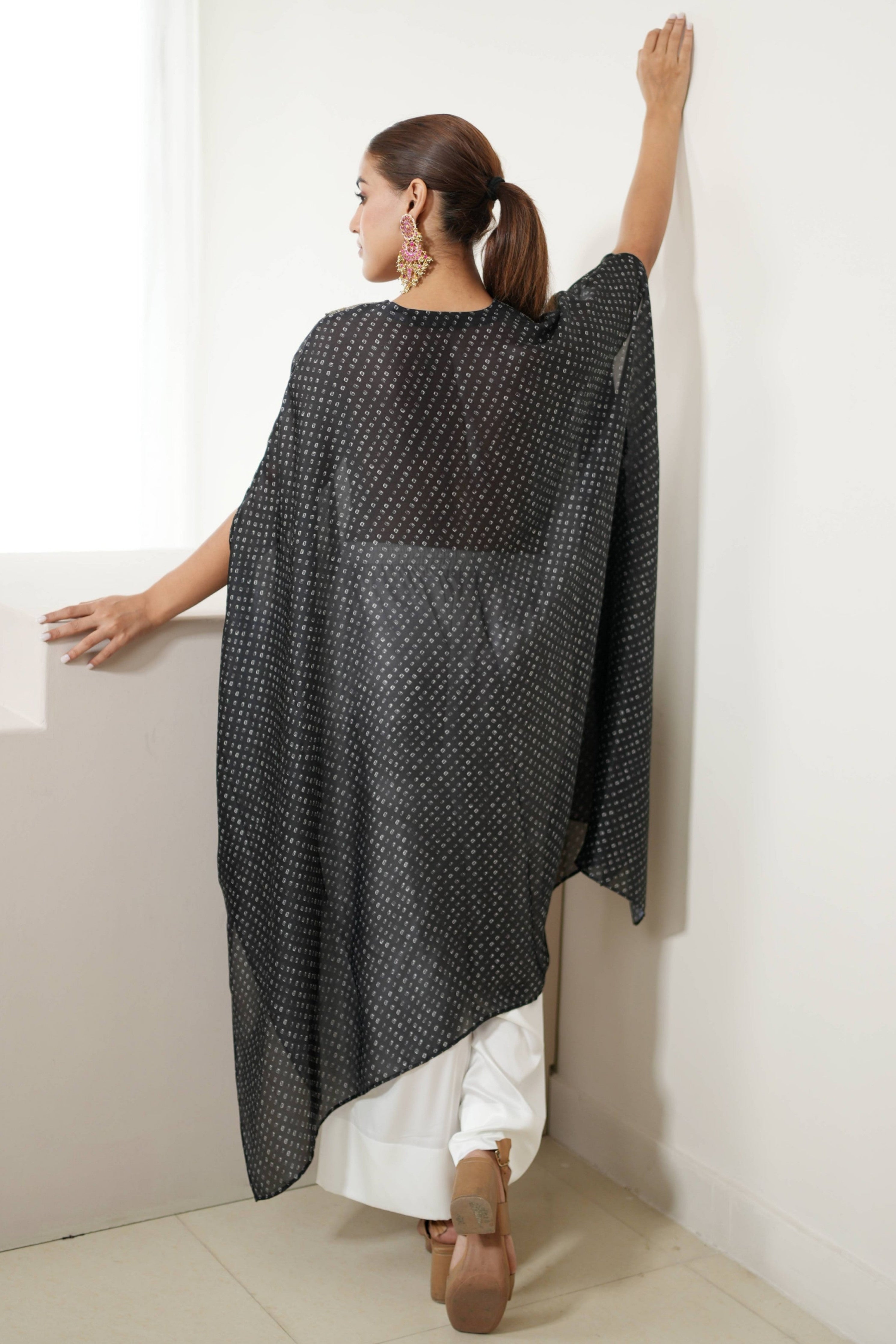 Black Silver Kaftan