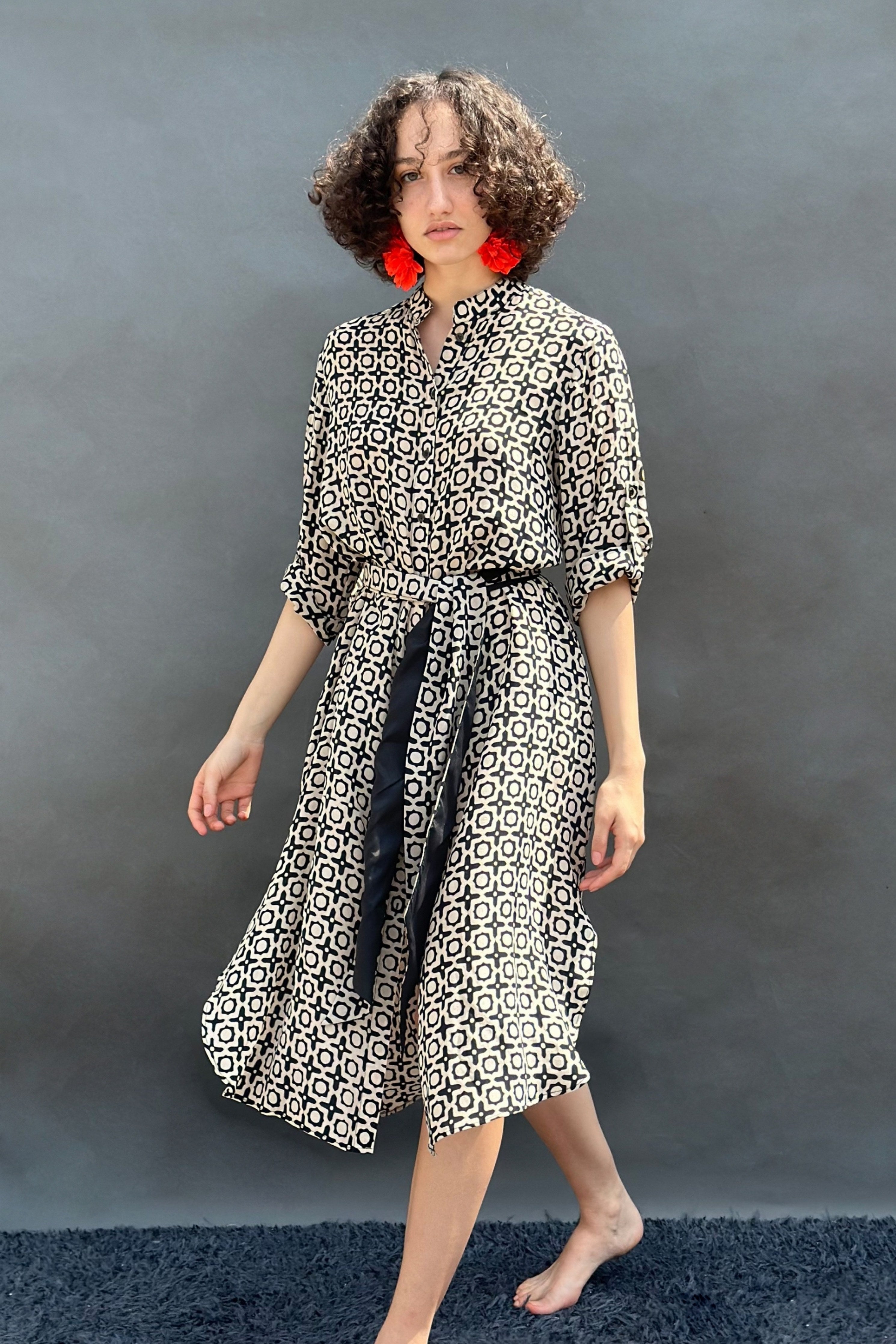 Black Tunic With Belt
