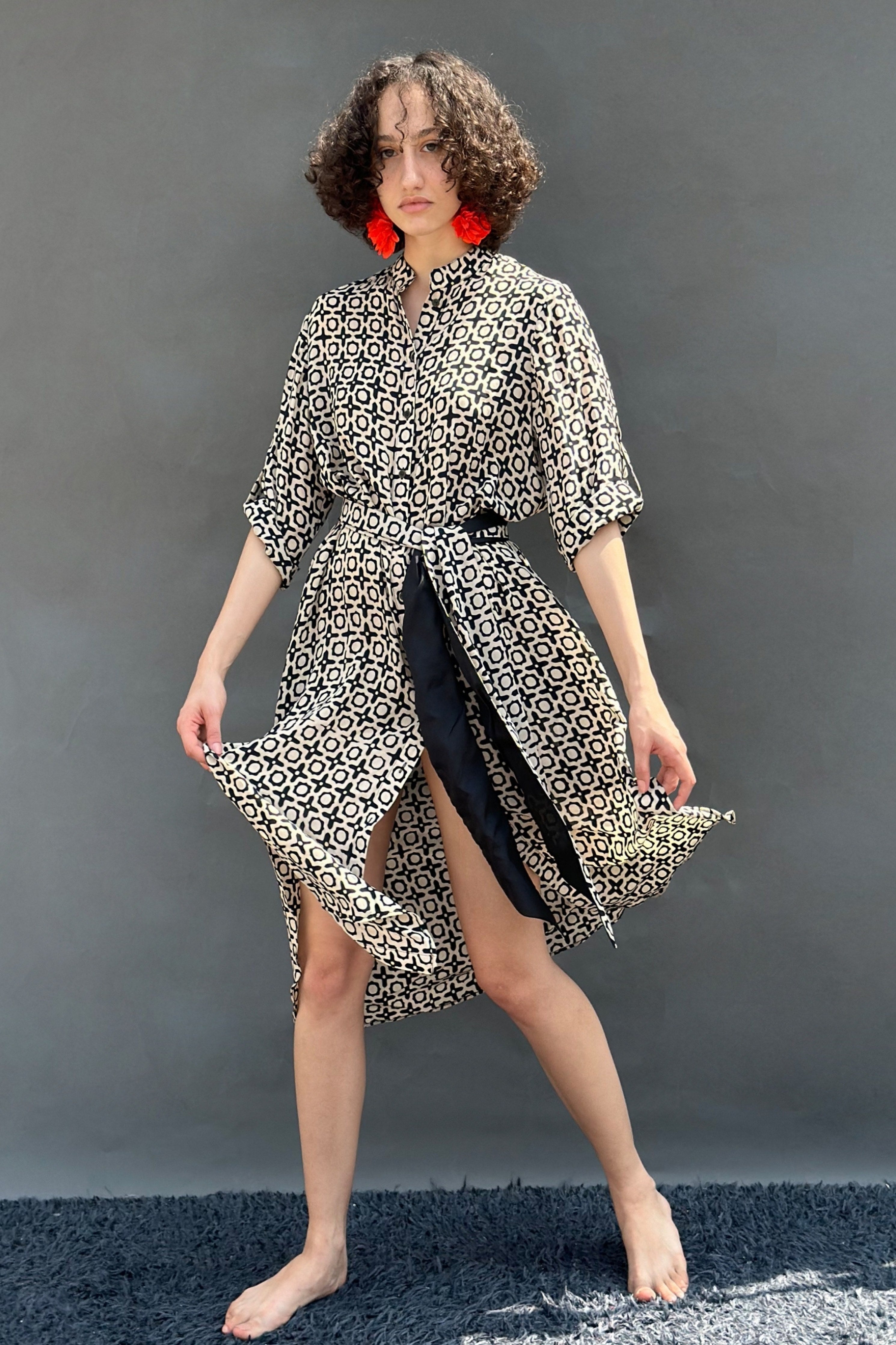 Black Tunic With Belt