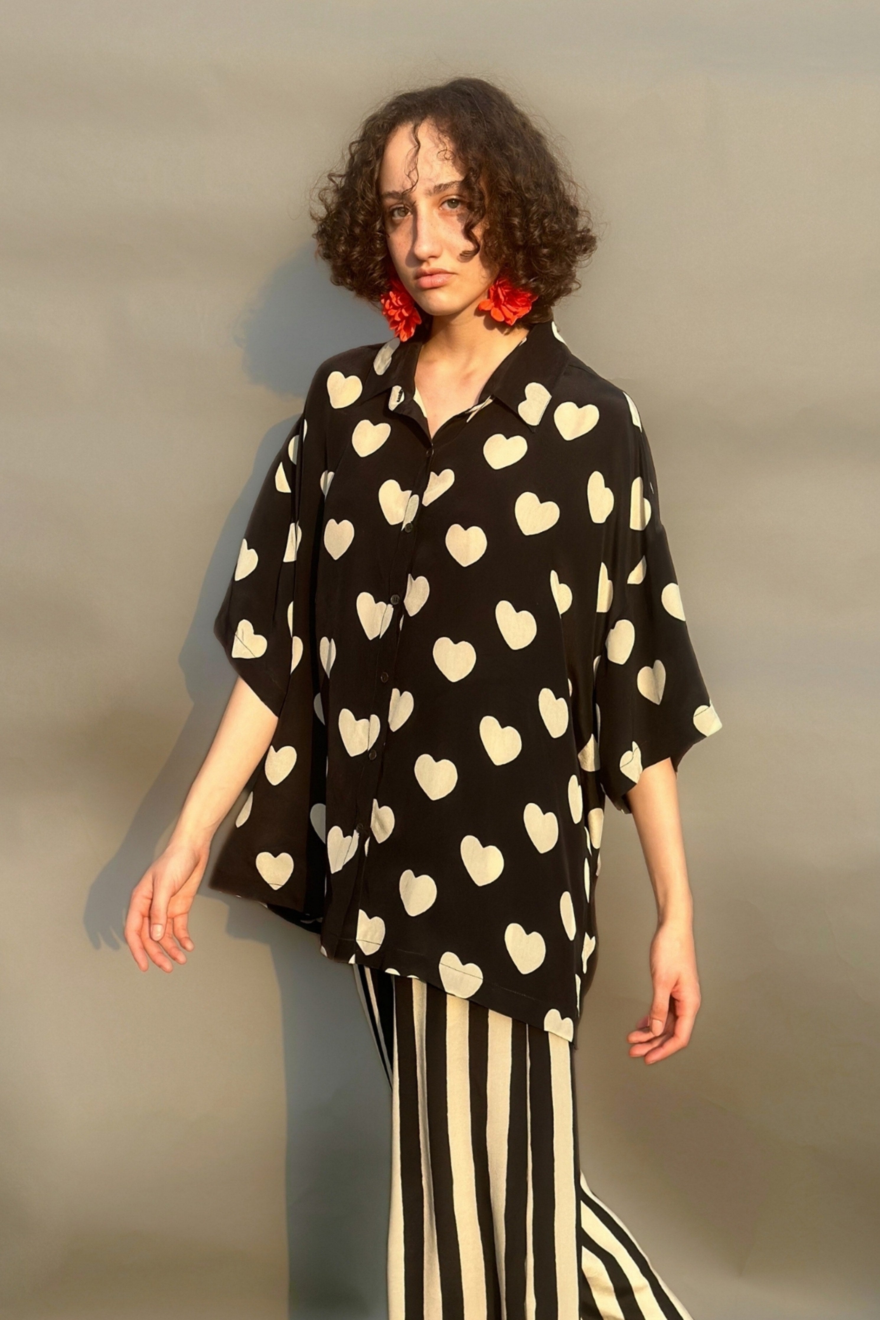 Black & White Hearts Shirt