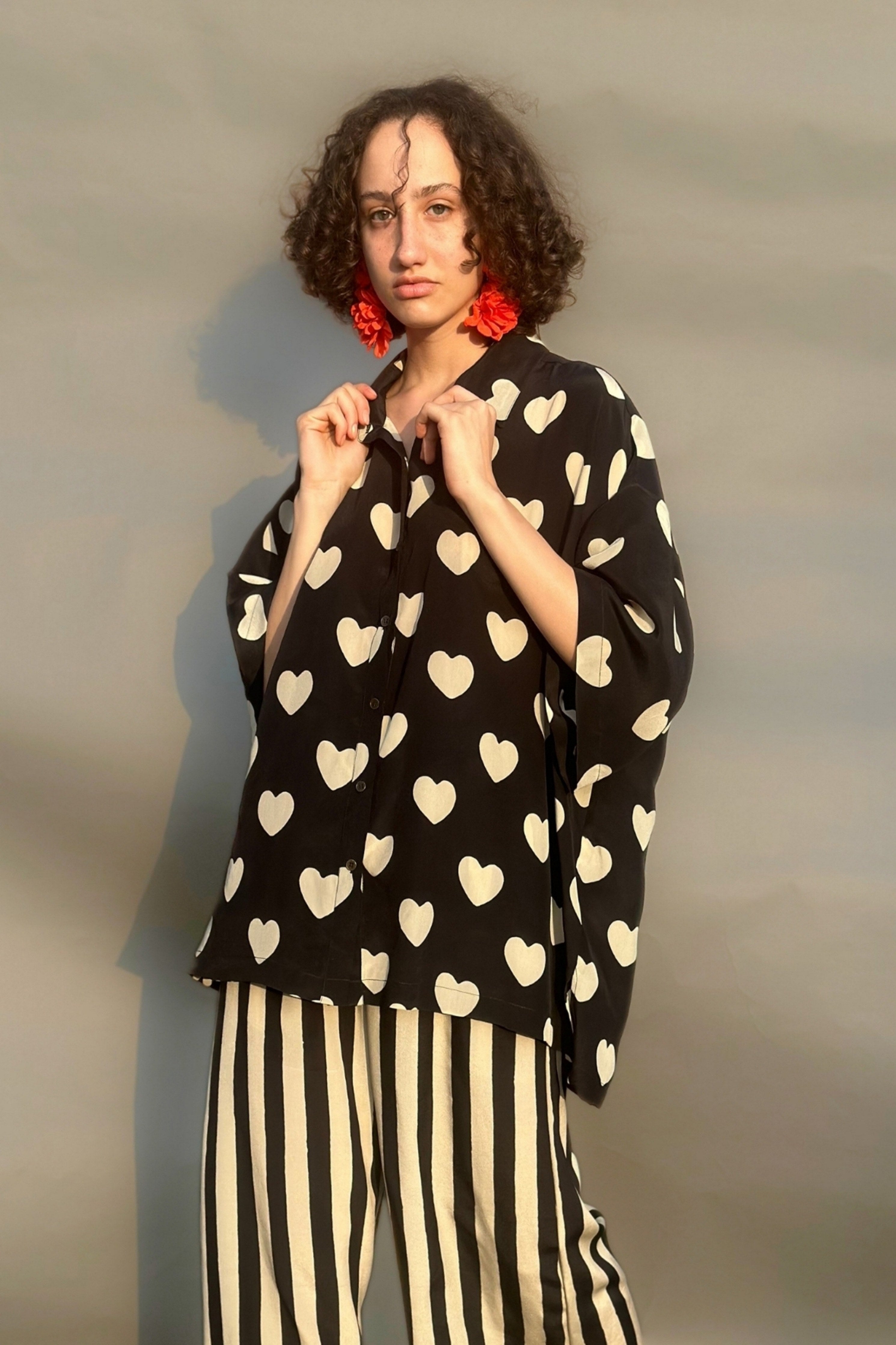 Black & White Hearts Shirt