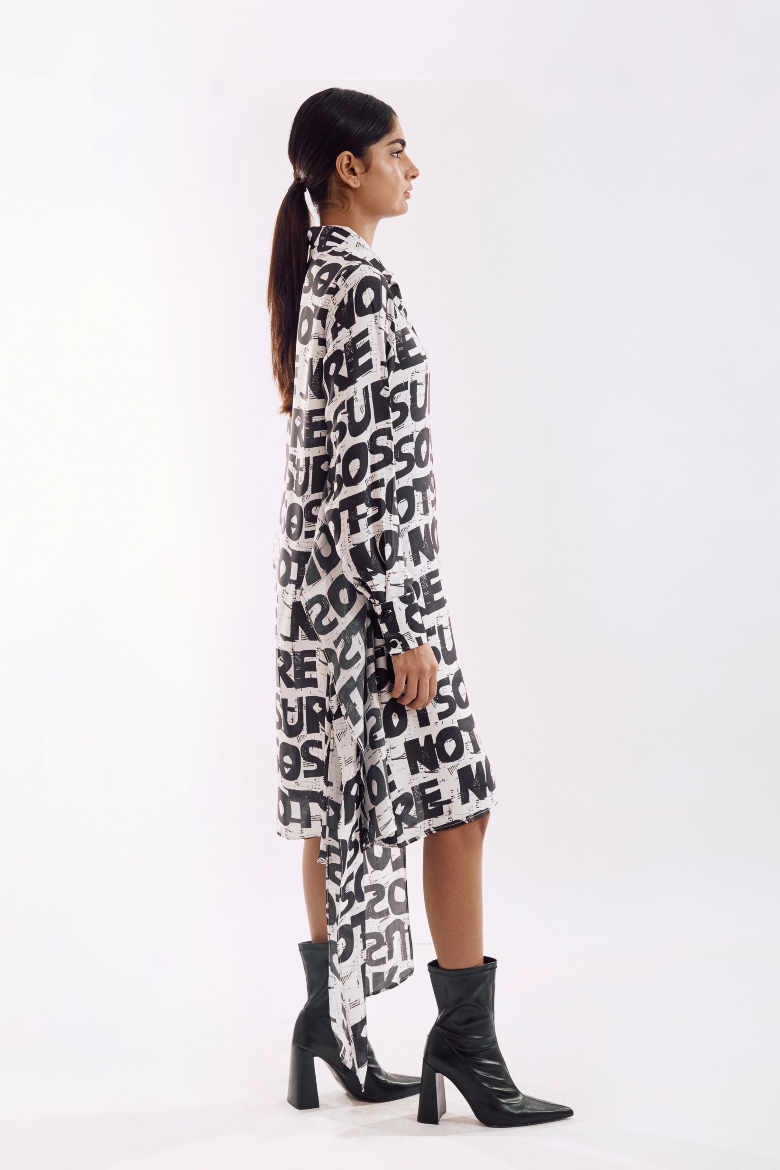 Black white Dress