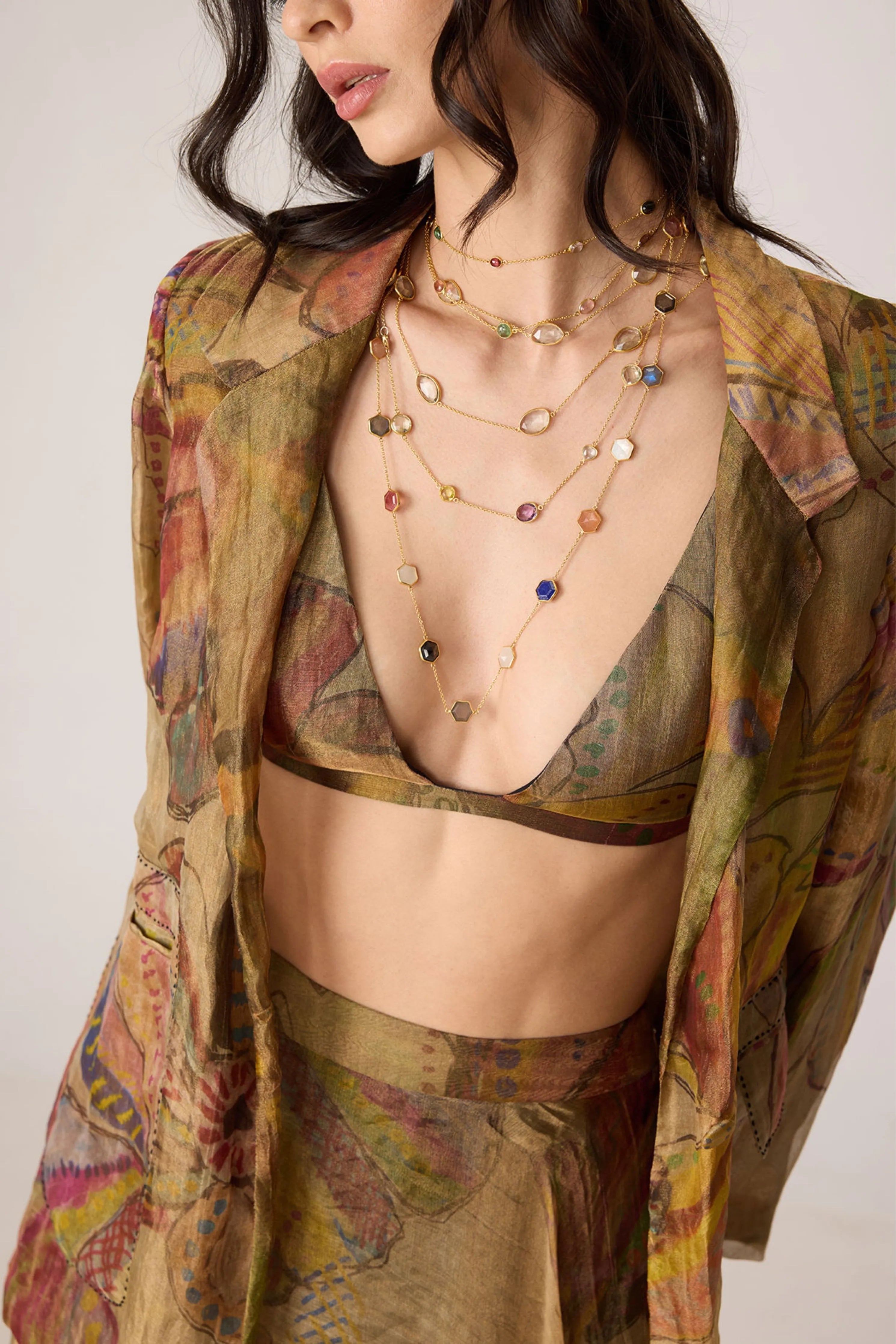 Micah Blazer With Arleth Bralette & Revah Skirt