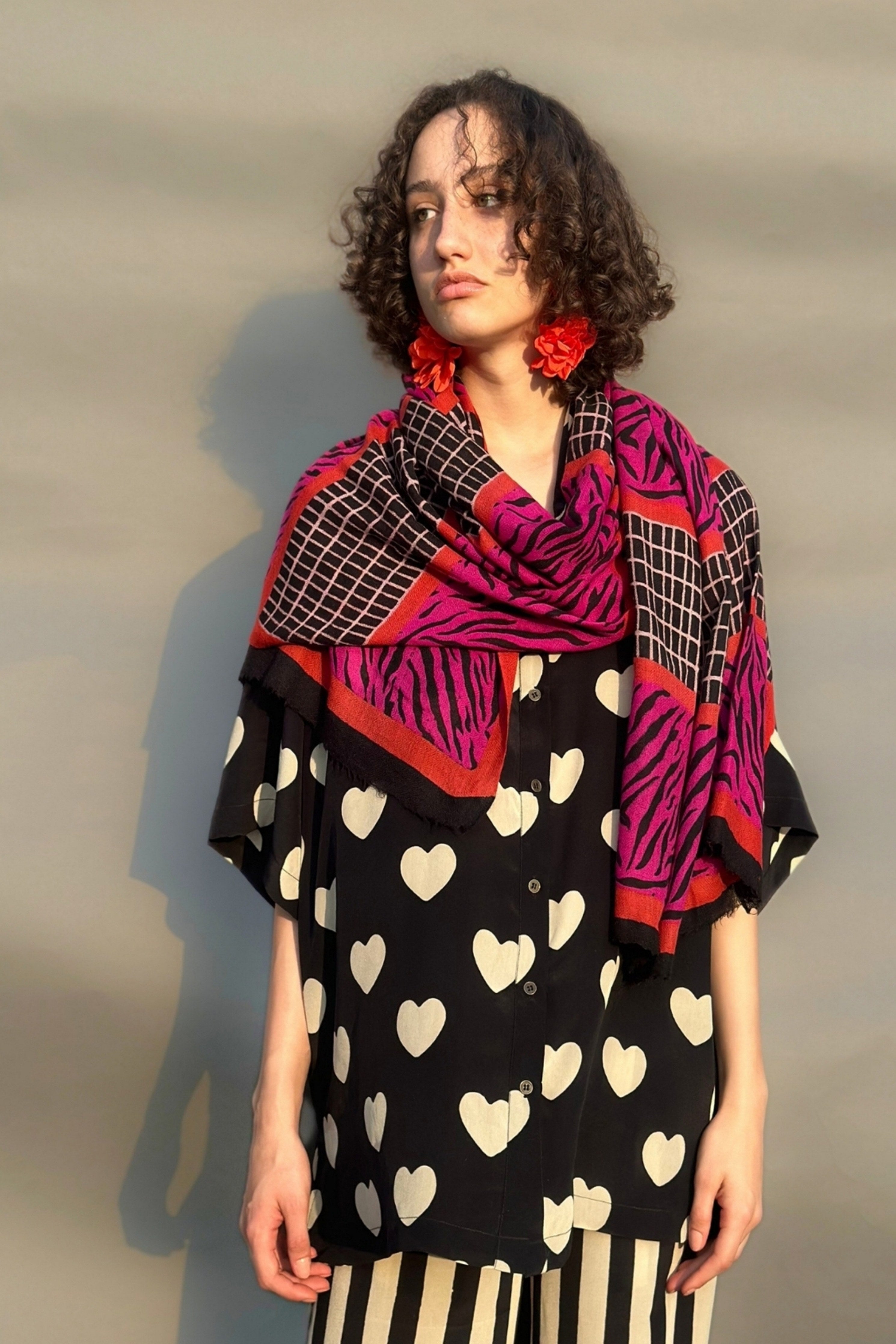 Block Printed Pashmina Scarf
