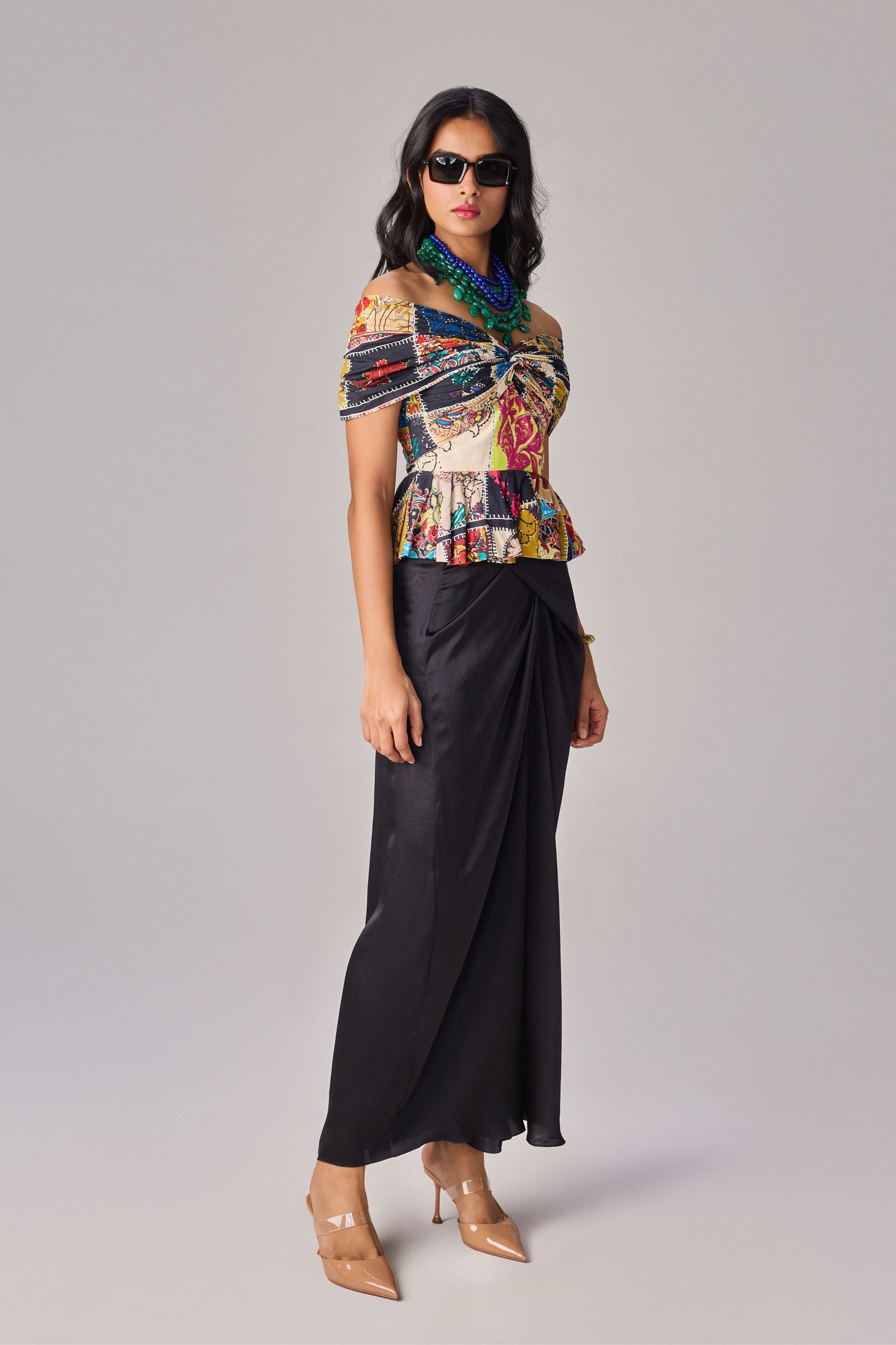Chrysa Blouse With Zuri Skirt