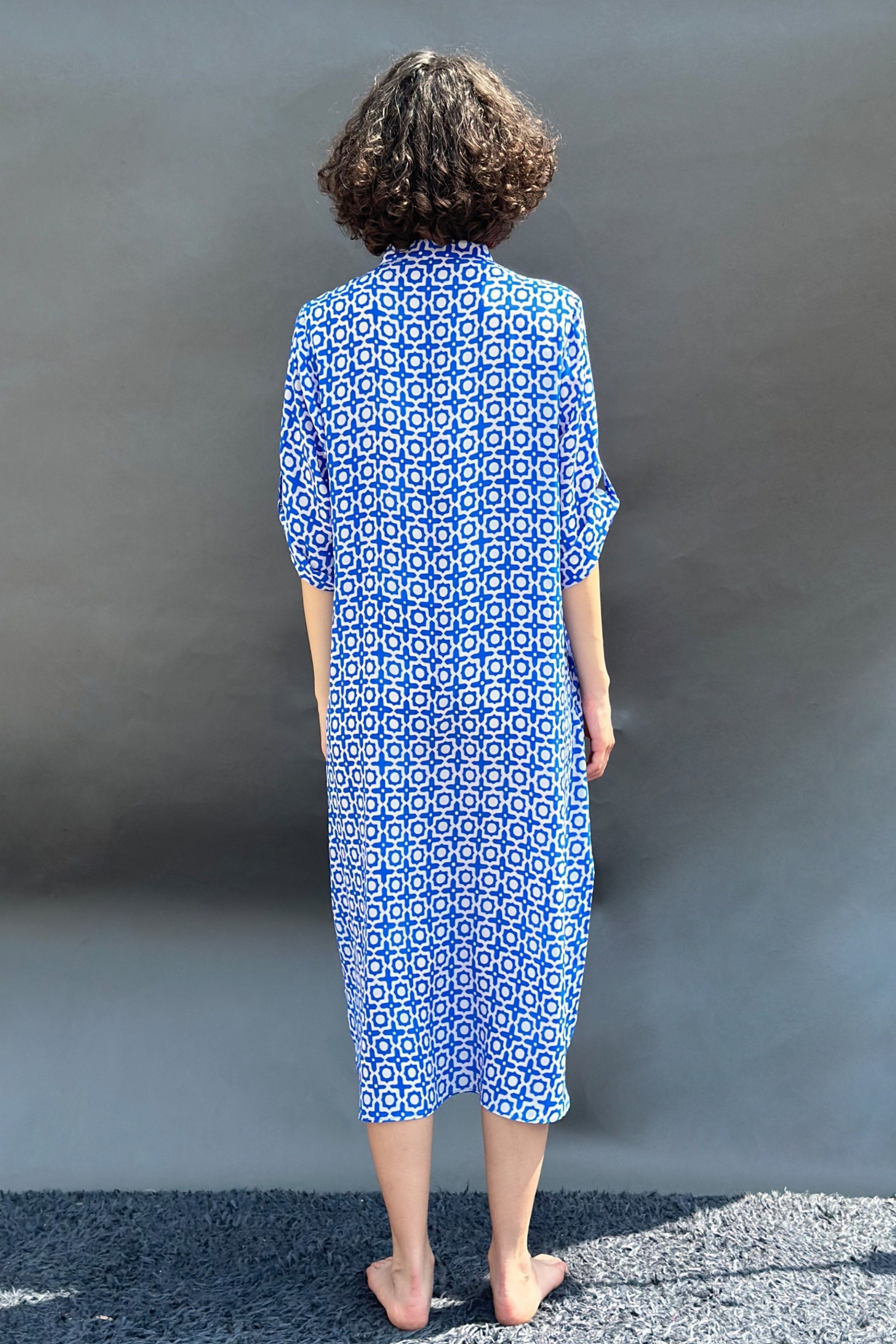 Blue Buttoned Tunic