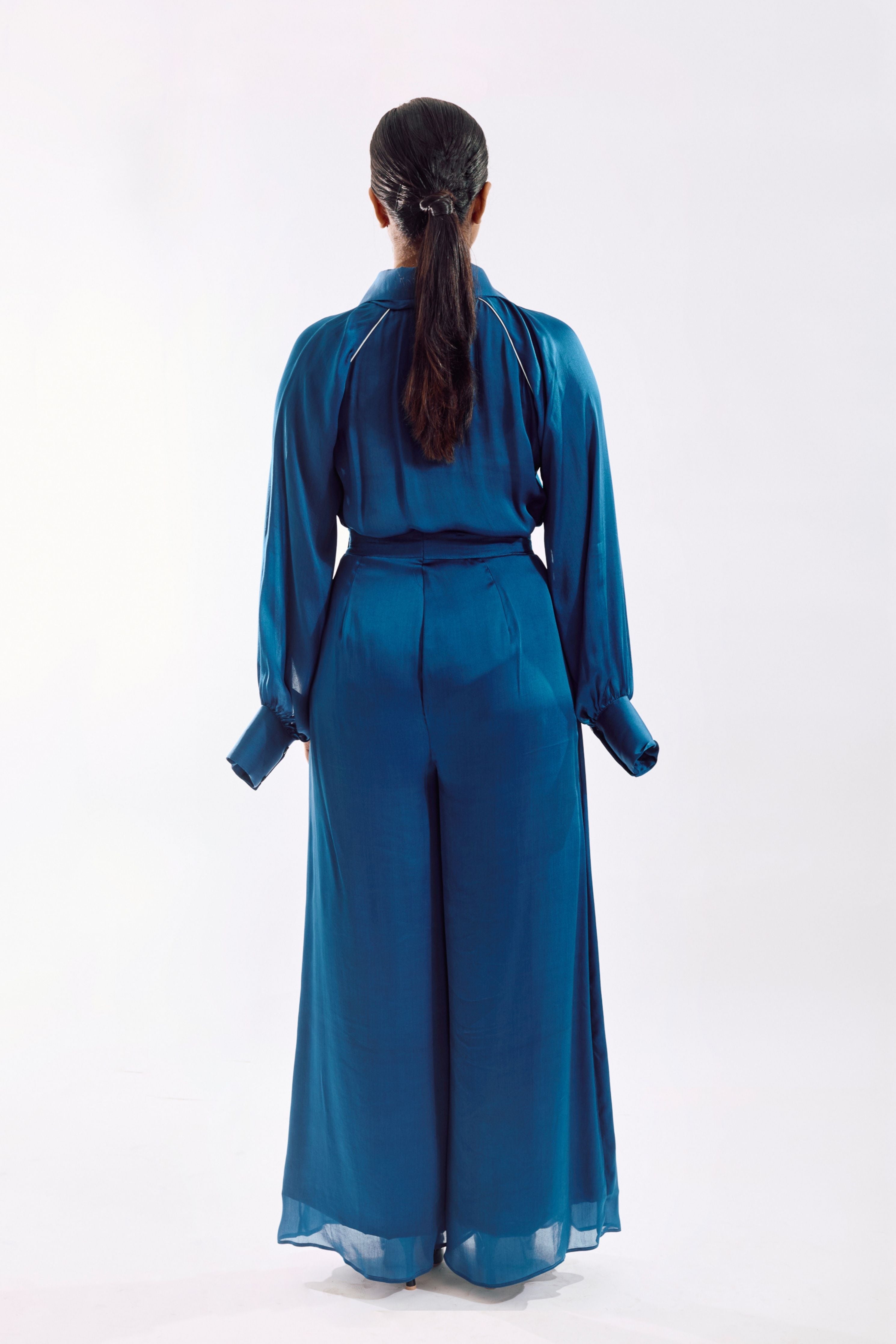 Blue Cape Co-Ord set