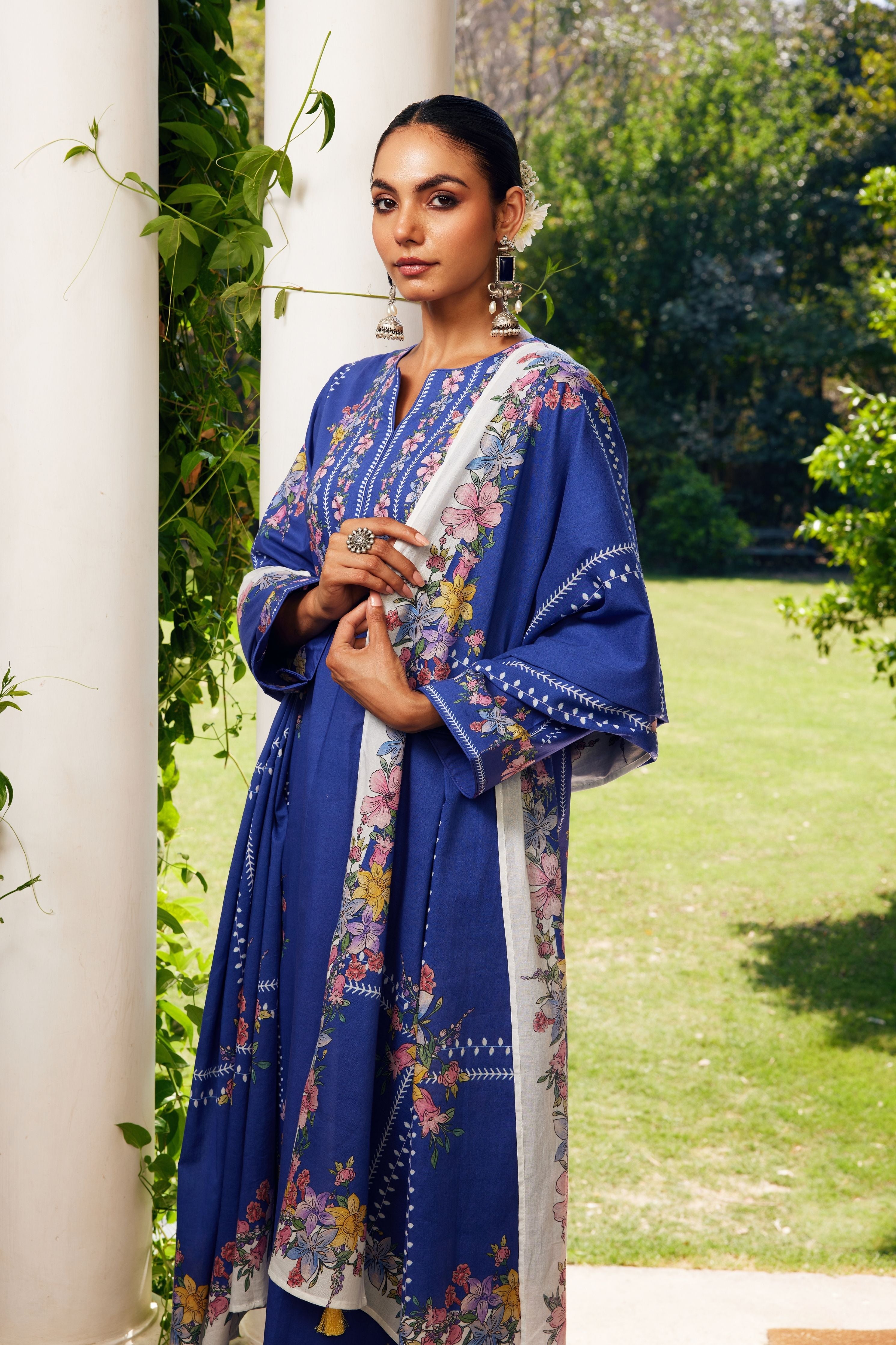 Blue Gulzaar Kurta Set