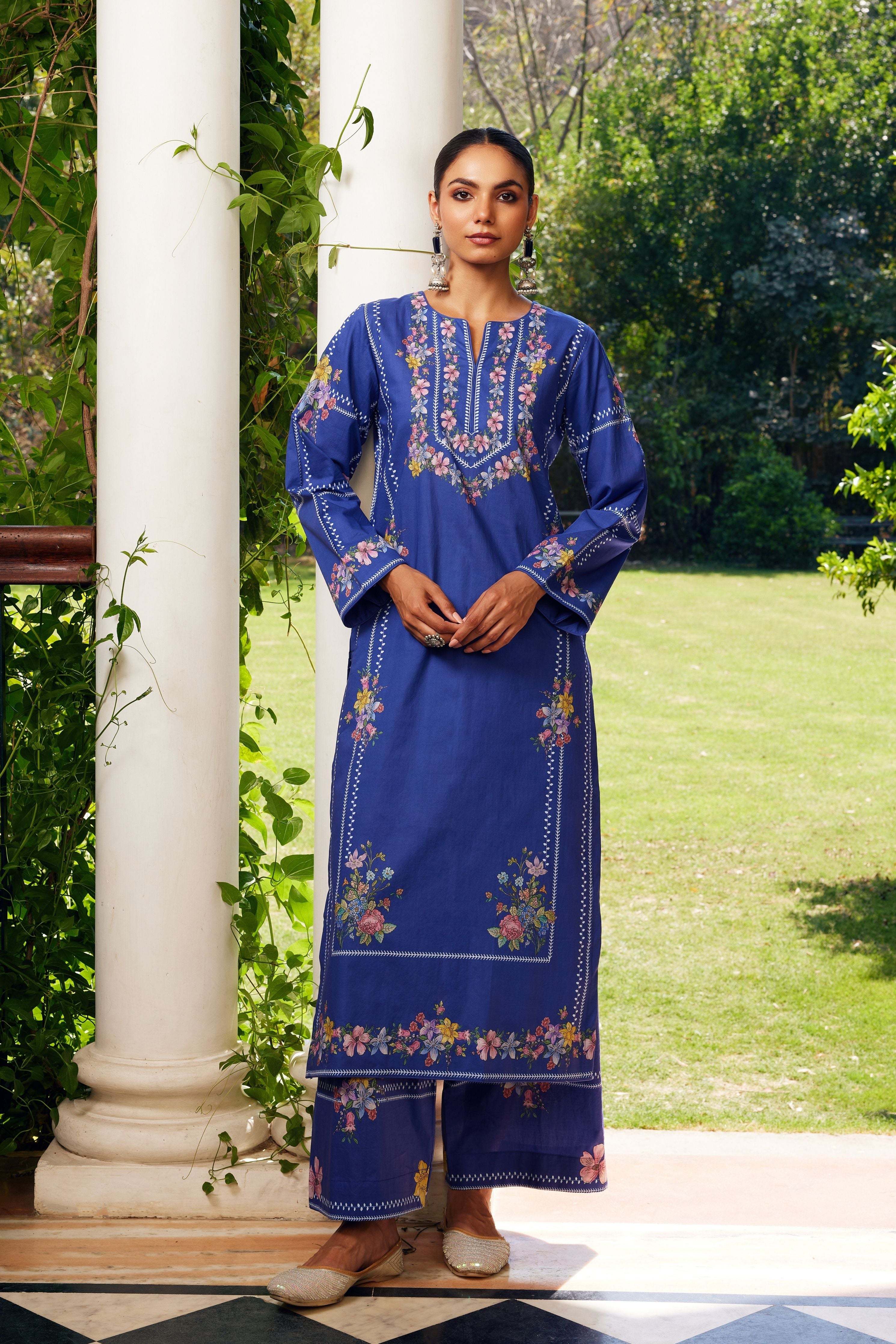 Blue Gulzaar Kurta Set