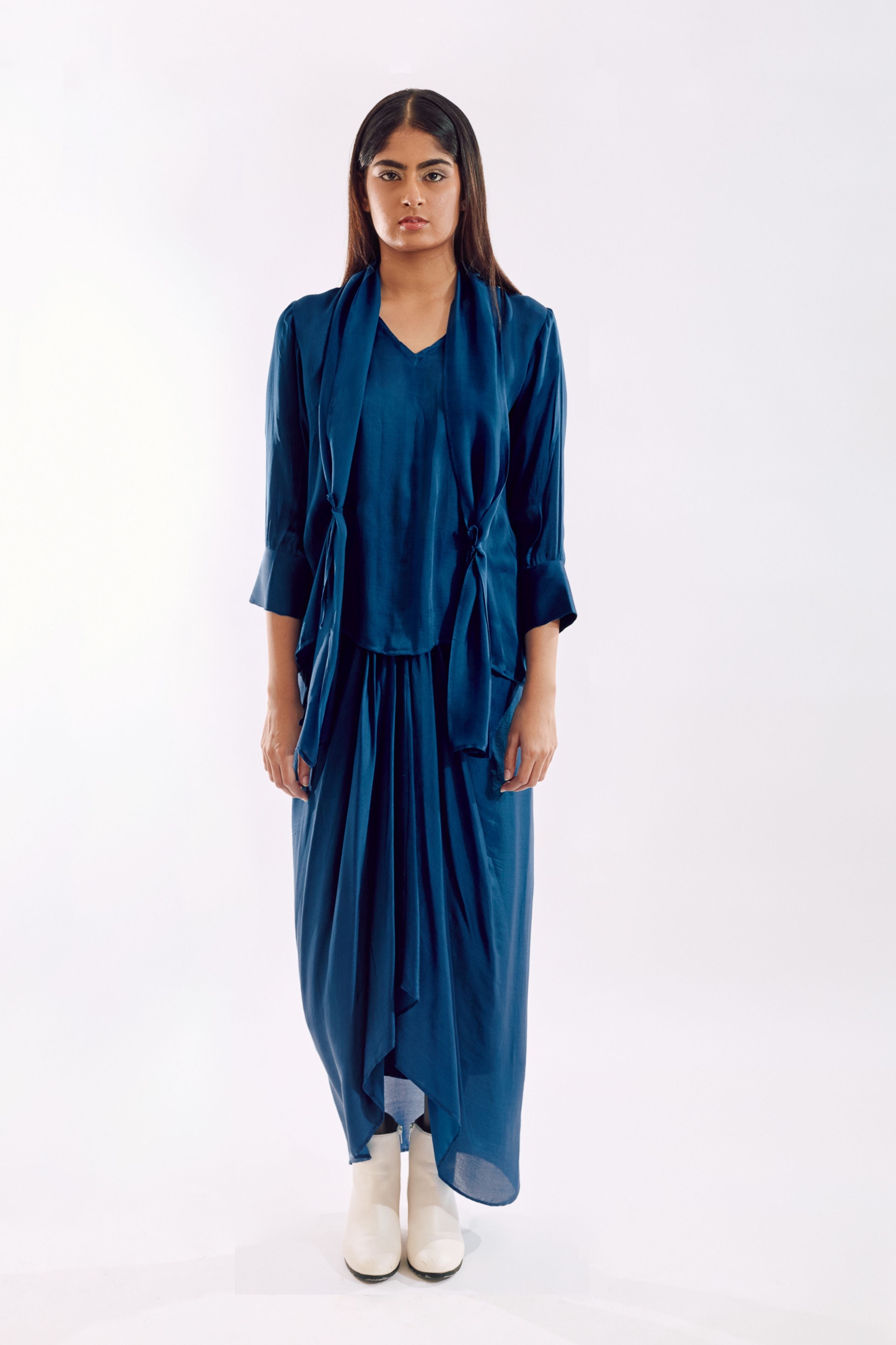 Blue Side Tie Co-Ord set