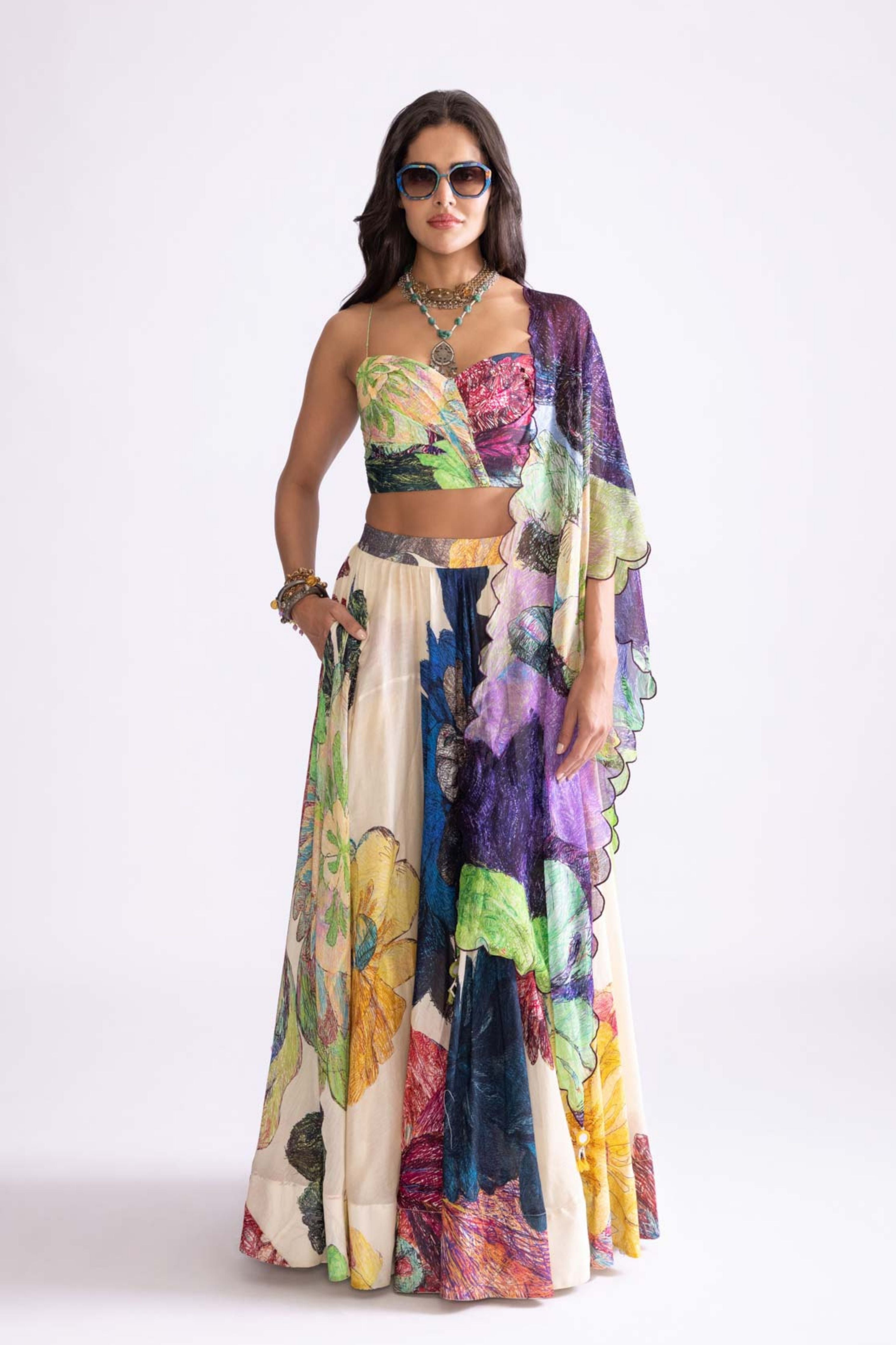 Bluey Lehenga Set