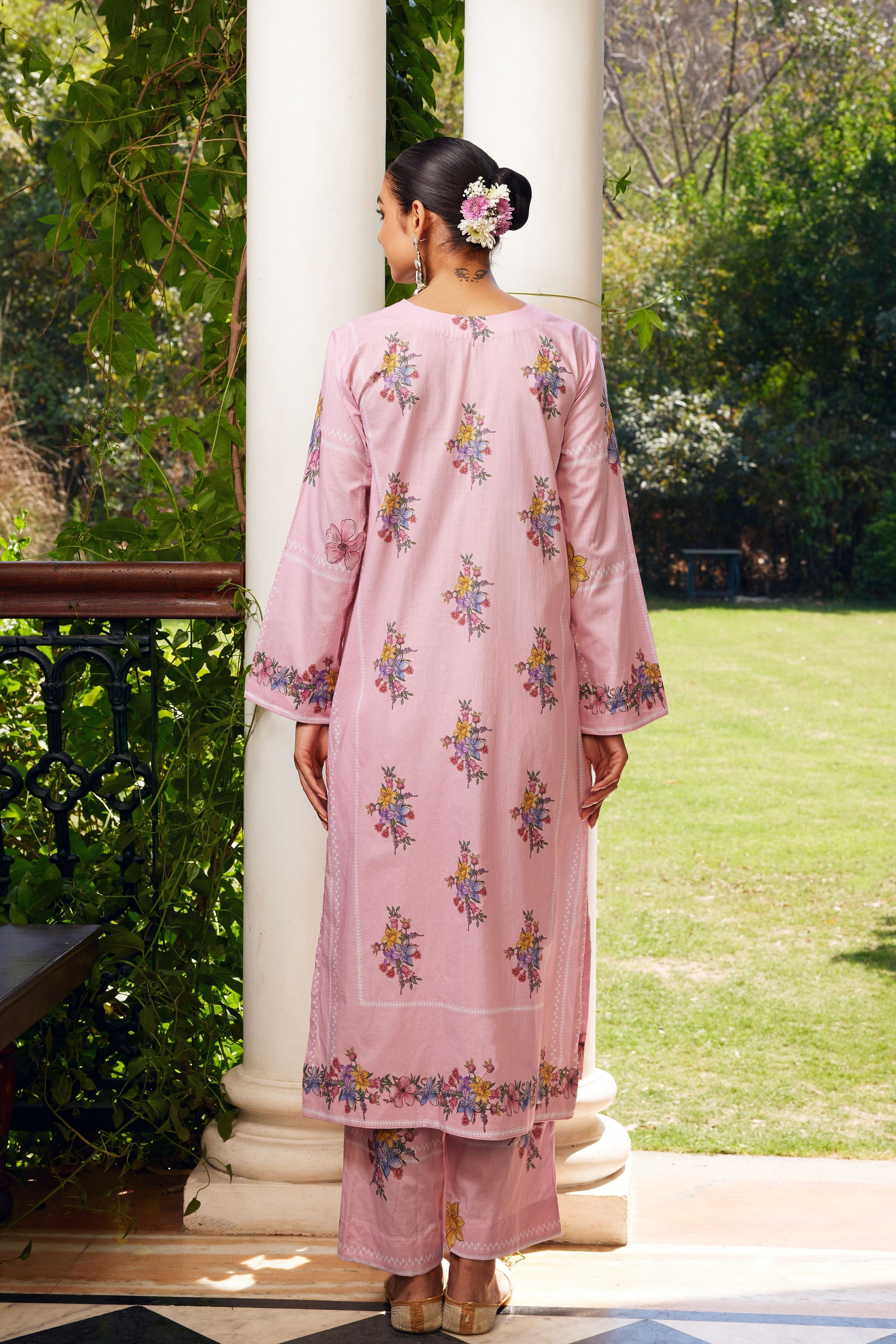 Blush Pink Gulzaar Kurta Set