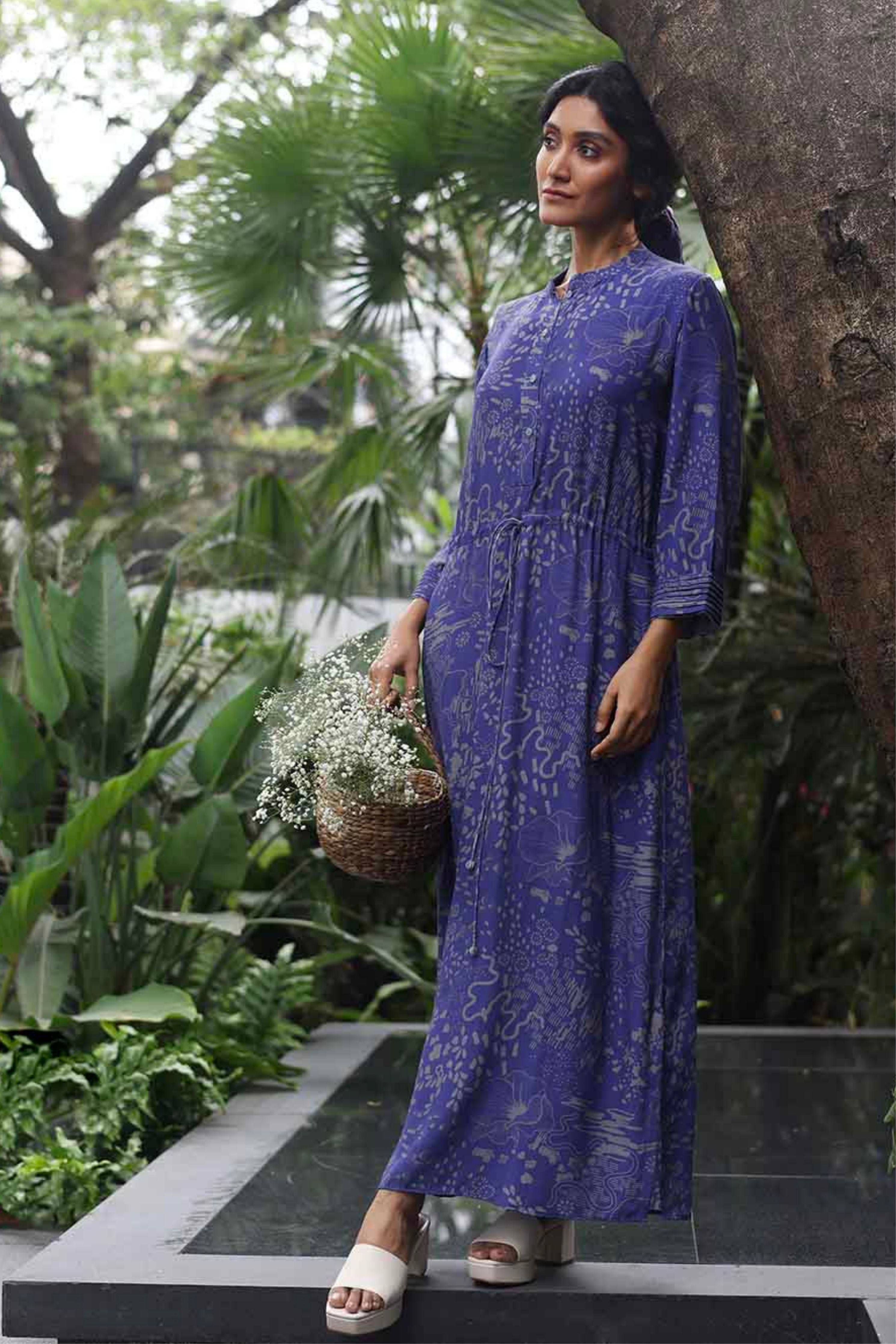 Botanic Drawstring Dress