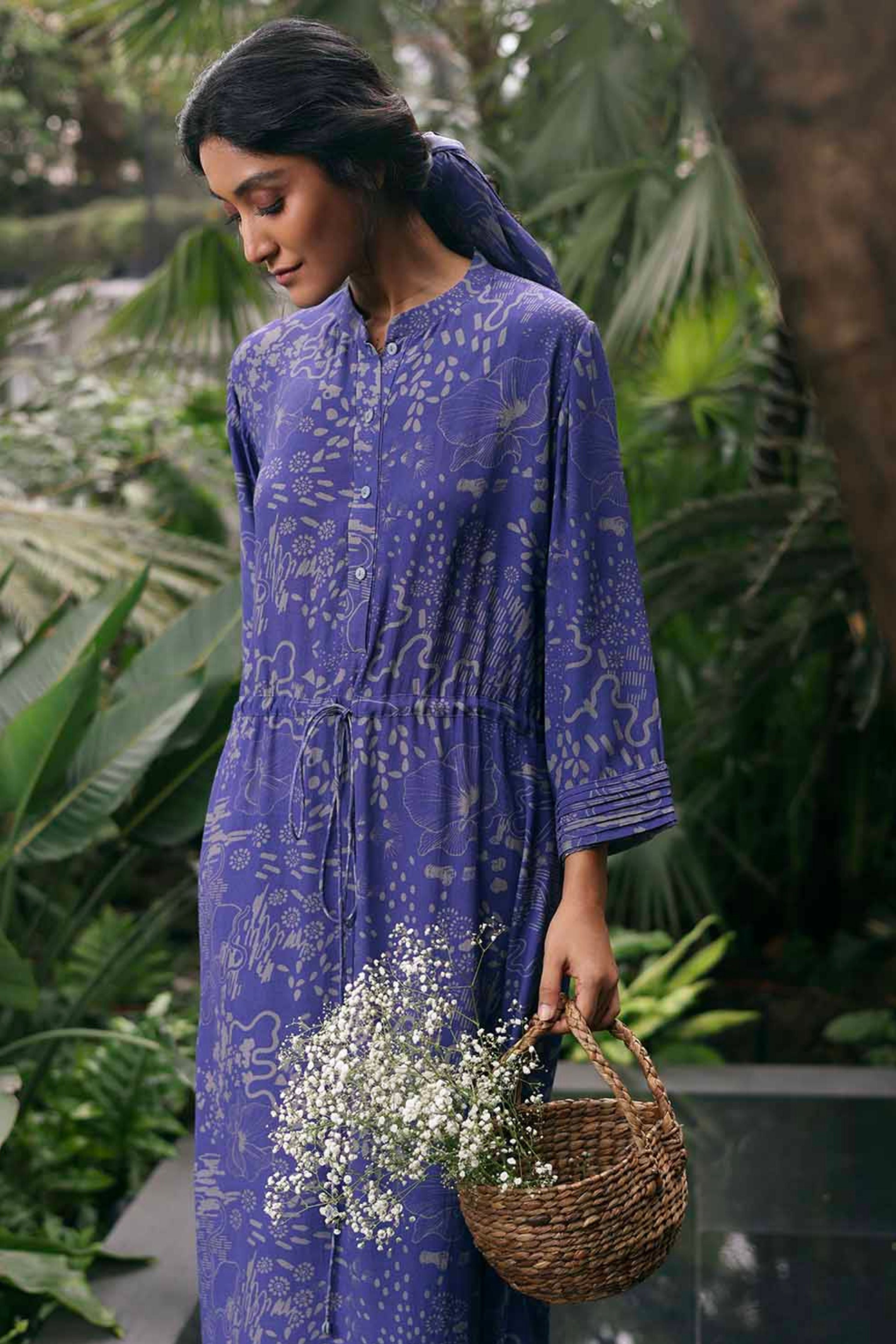 Botanic Drawstring Dress