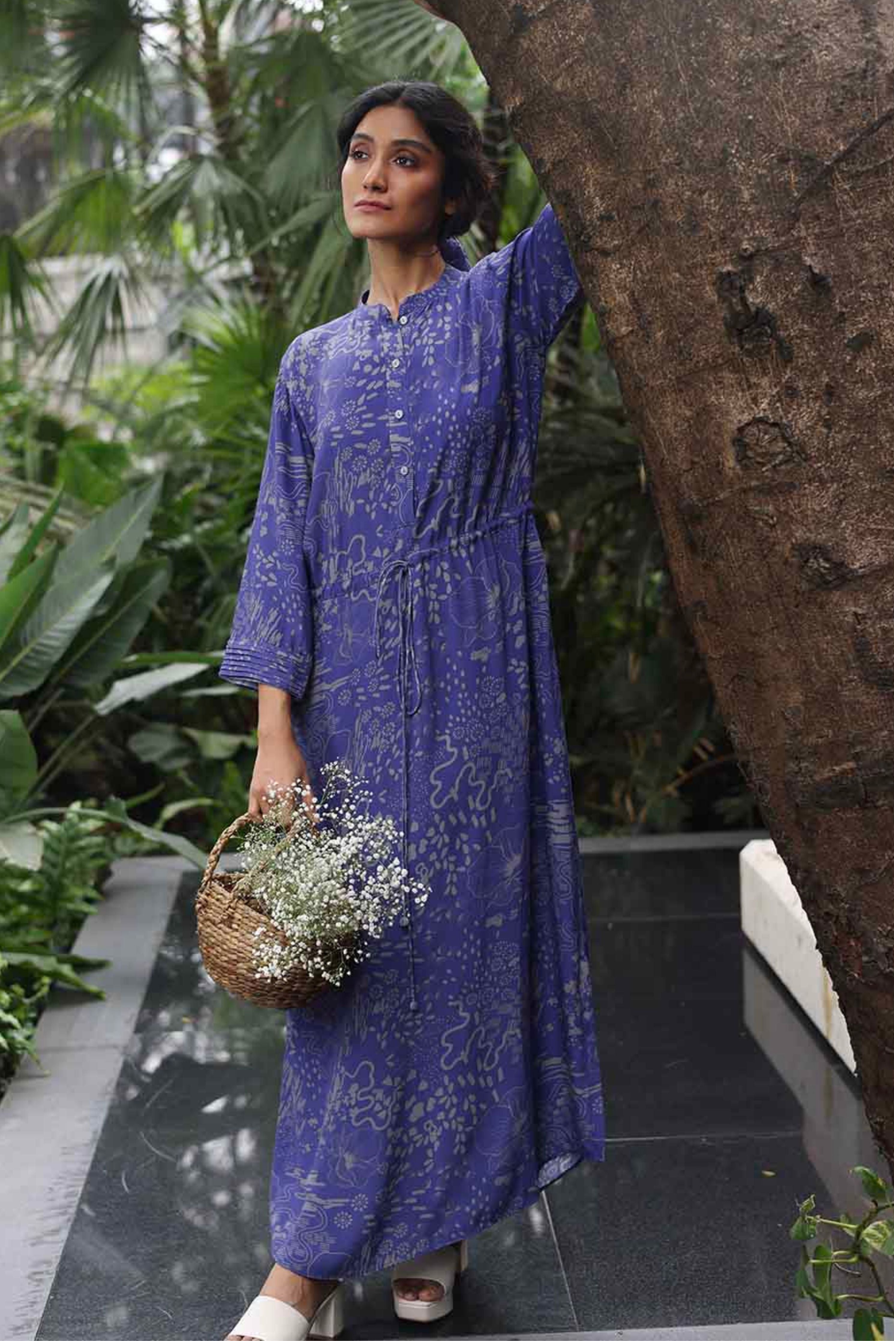 Botanic Drawstring Dress
