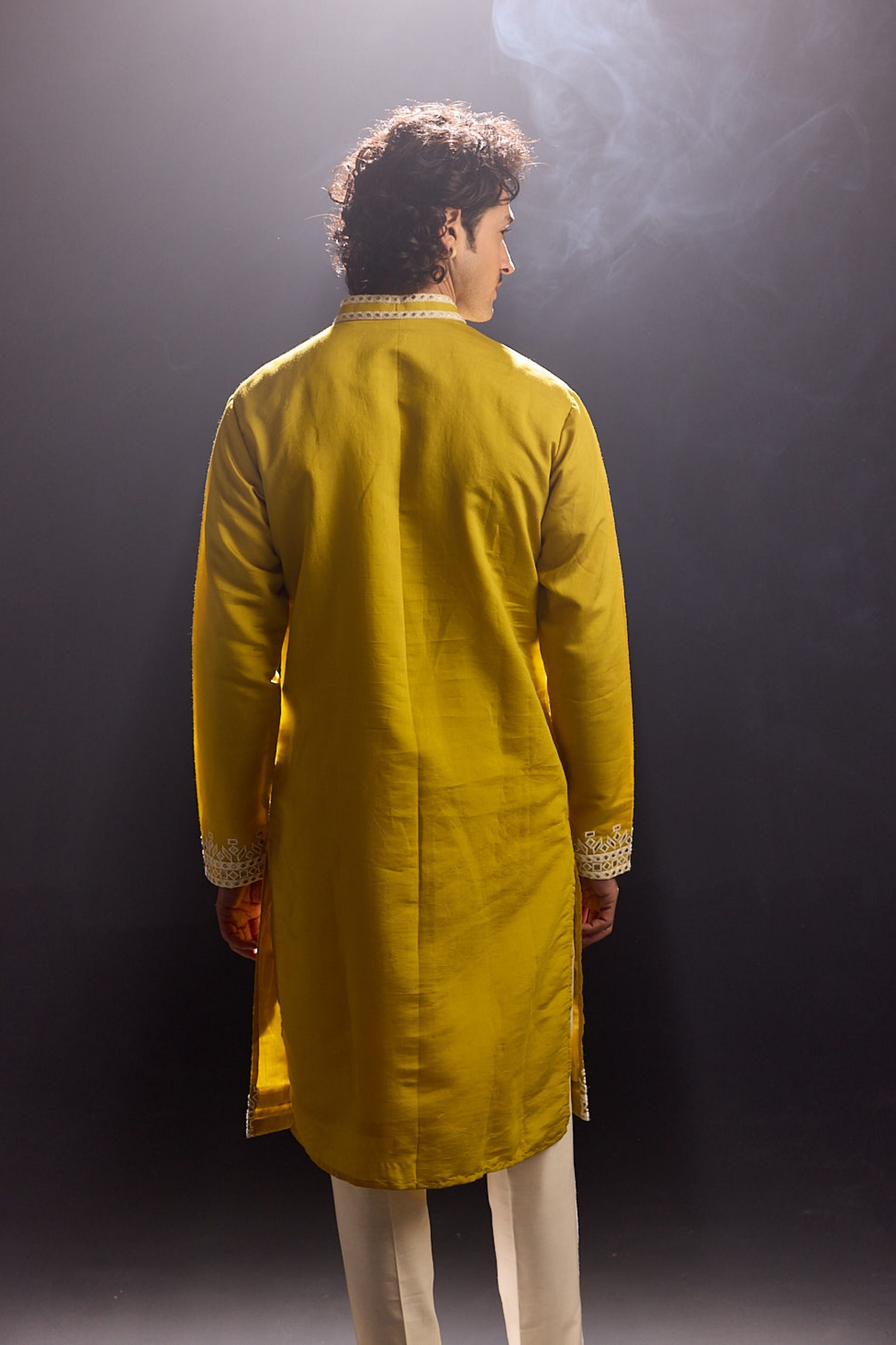 Bright Yellow Kurta Set