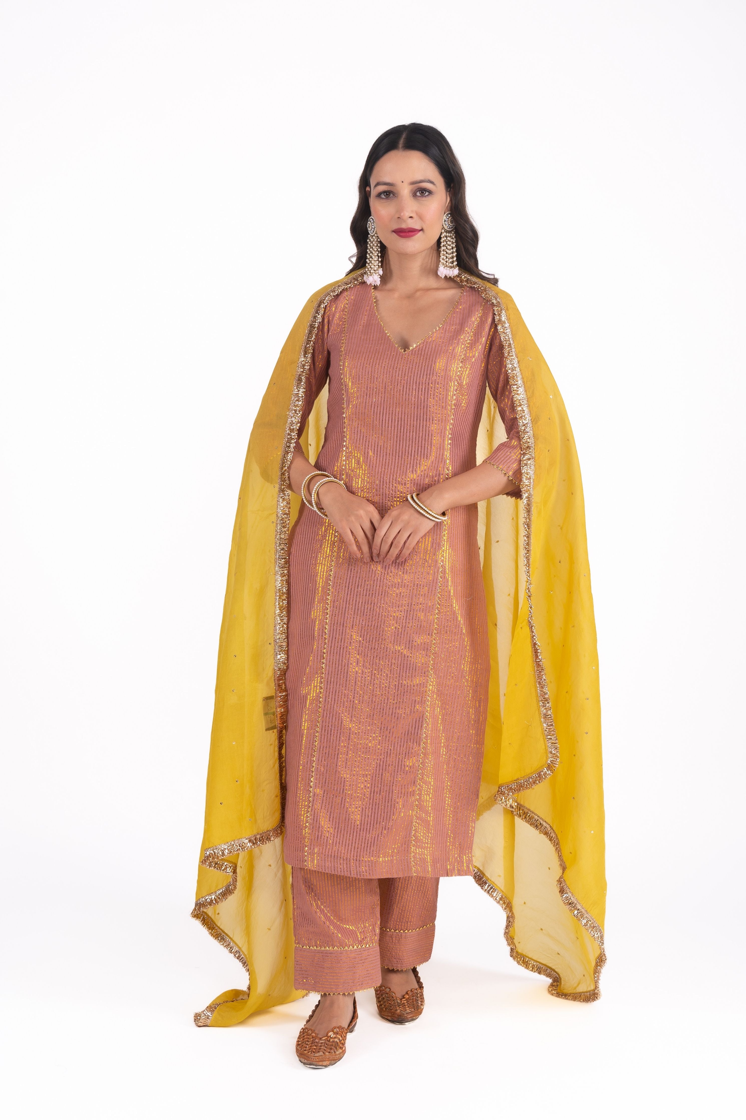 Brown Kurta Set