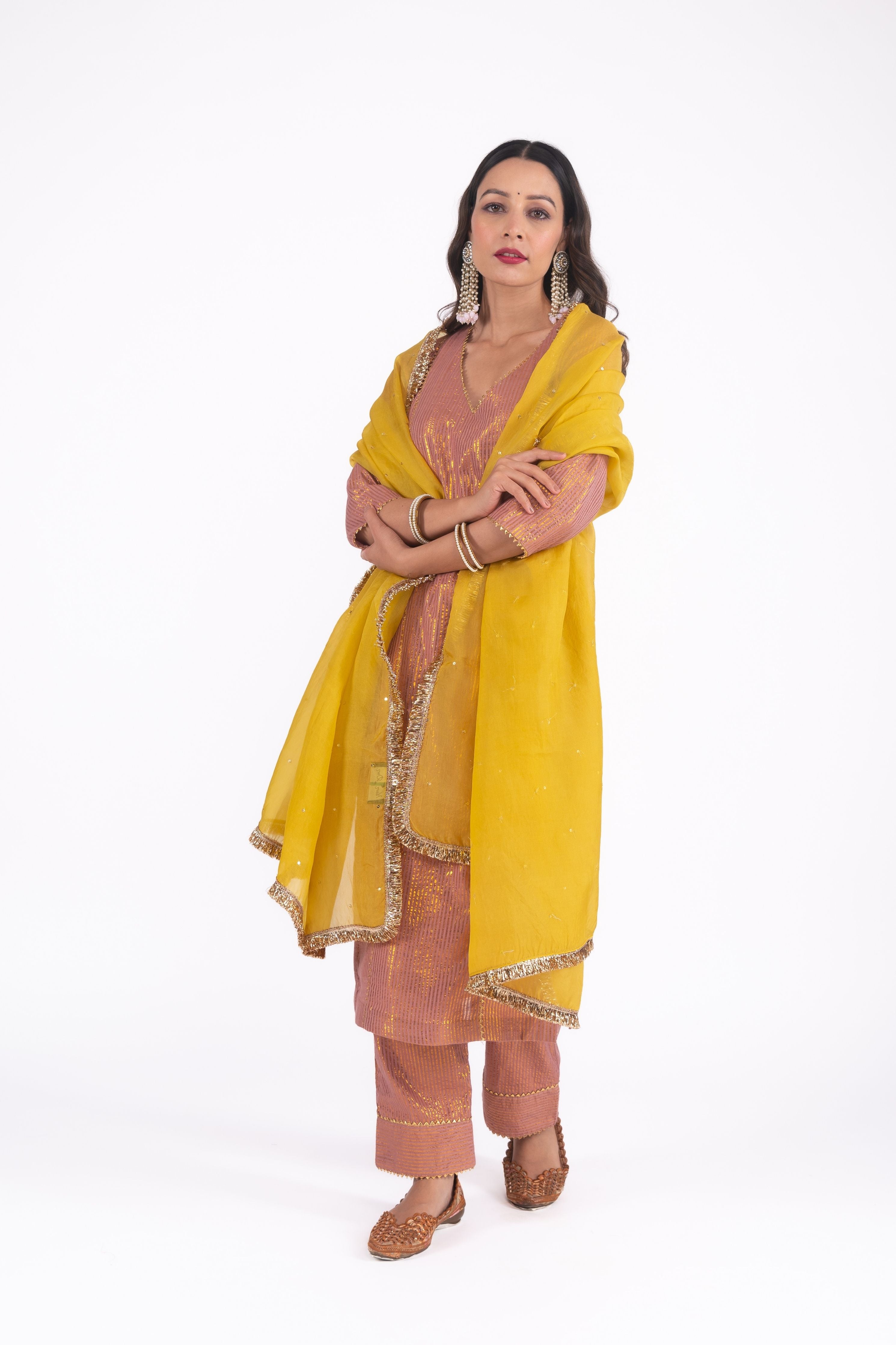 Brown Kurta Set