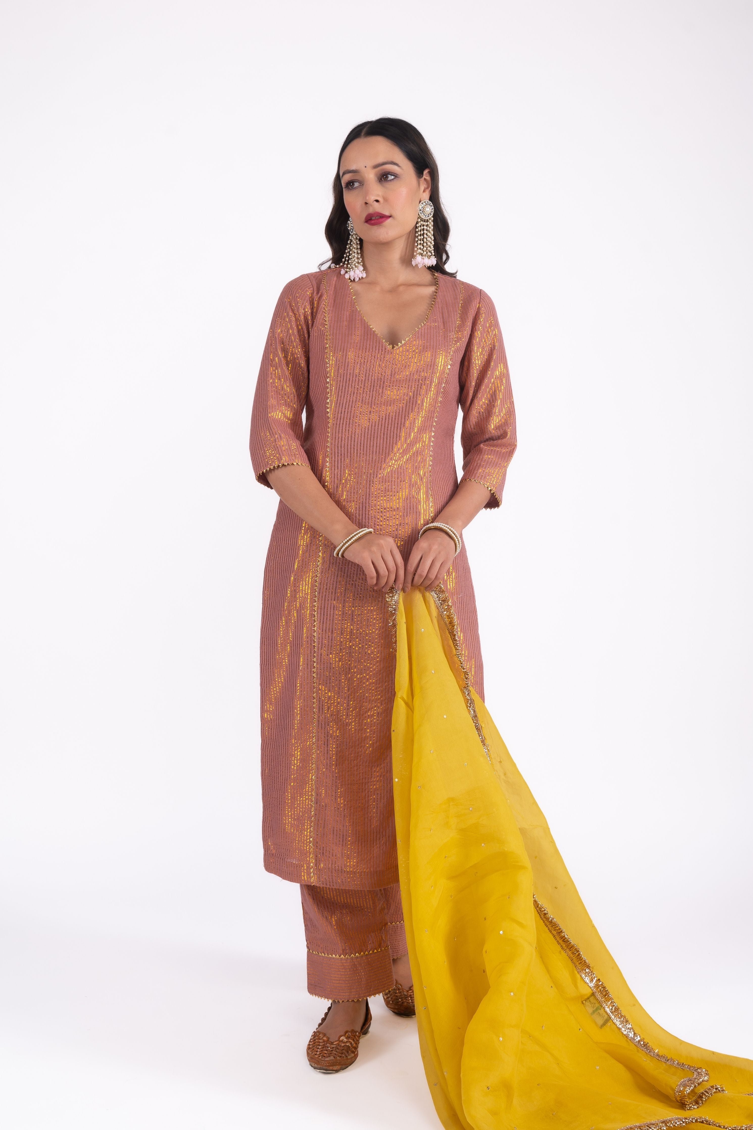 Brown Kurta Set