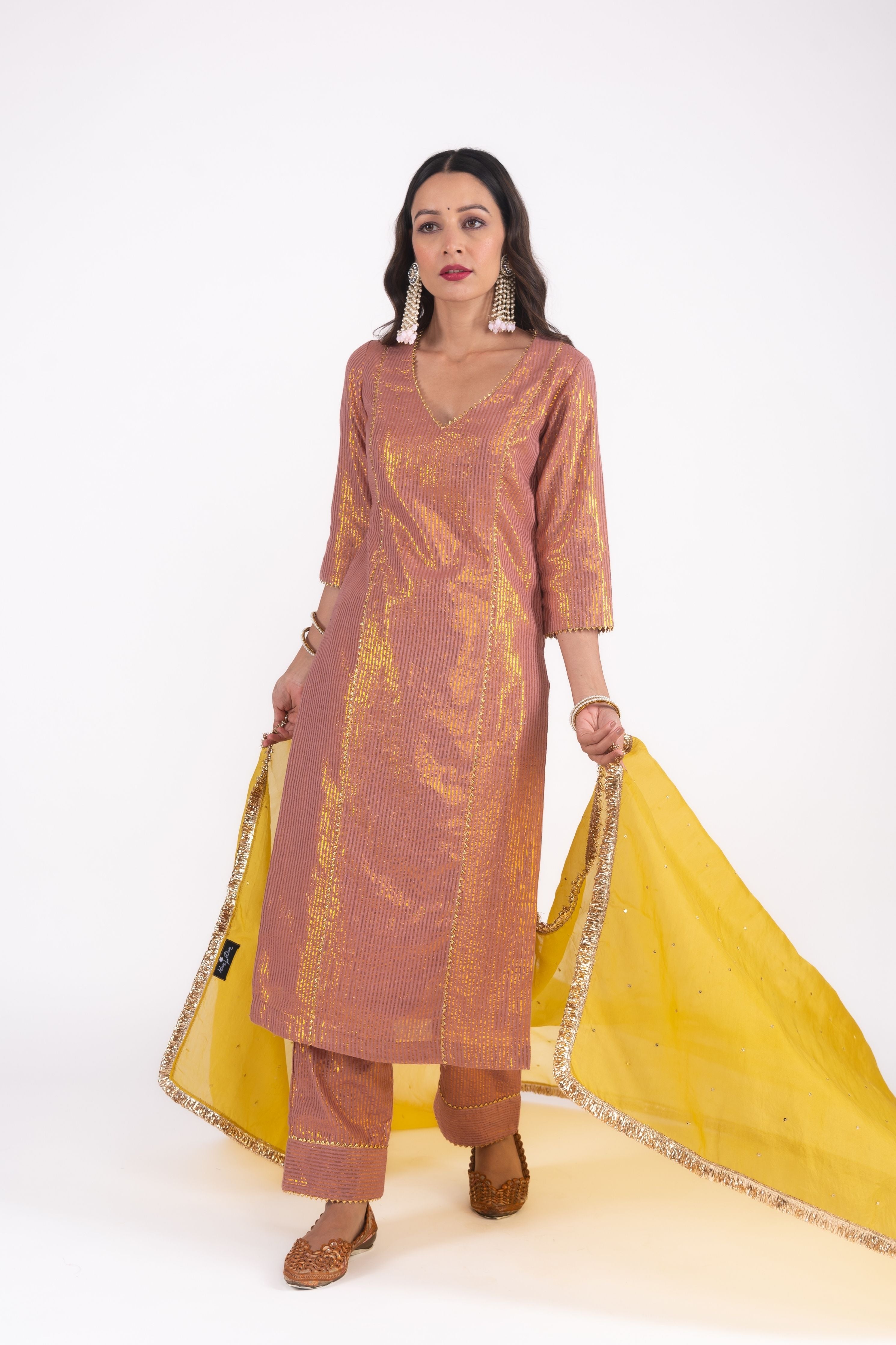 Brown Kurta Set