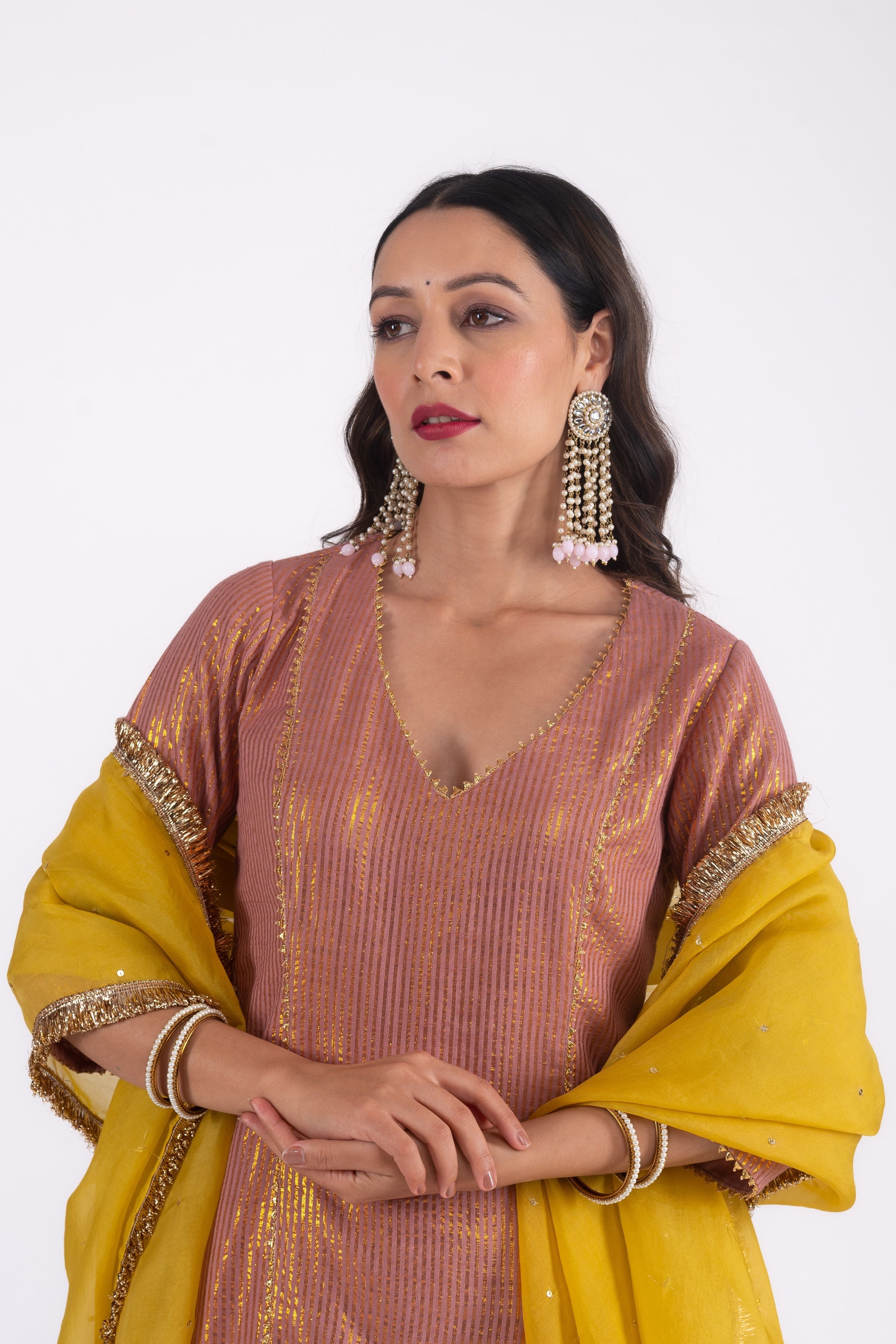 Brown Kurta Set