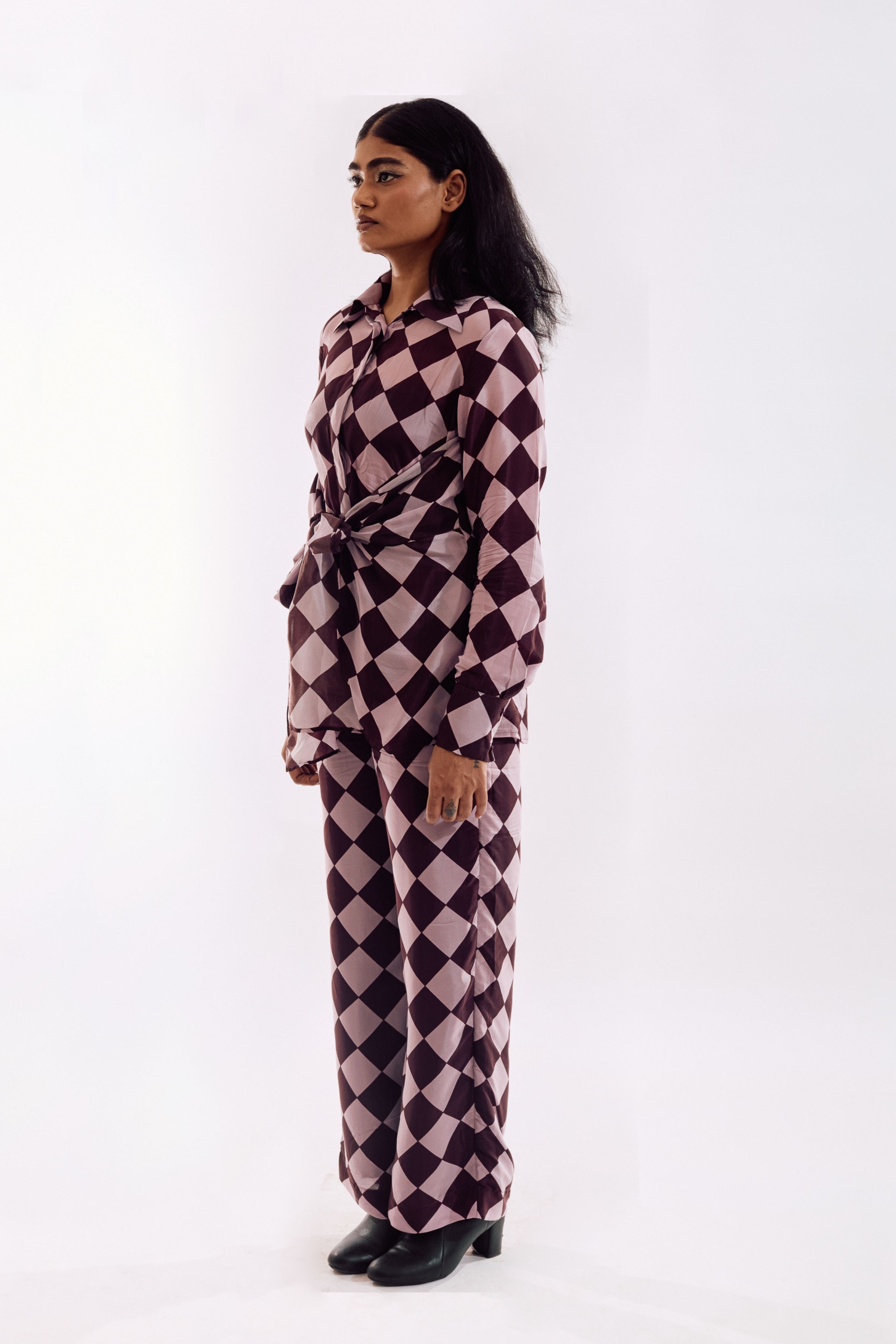 Brown Pink Co-Ord set