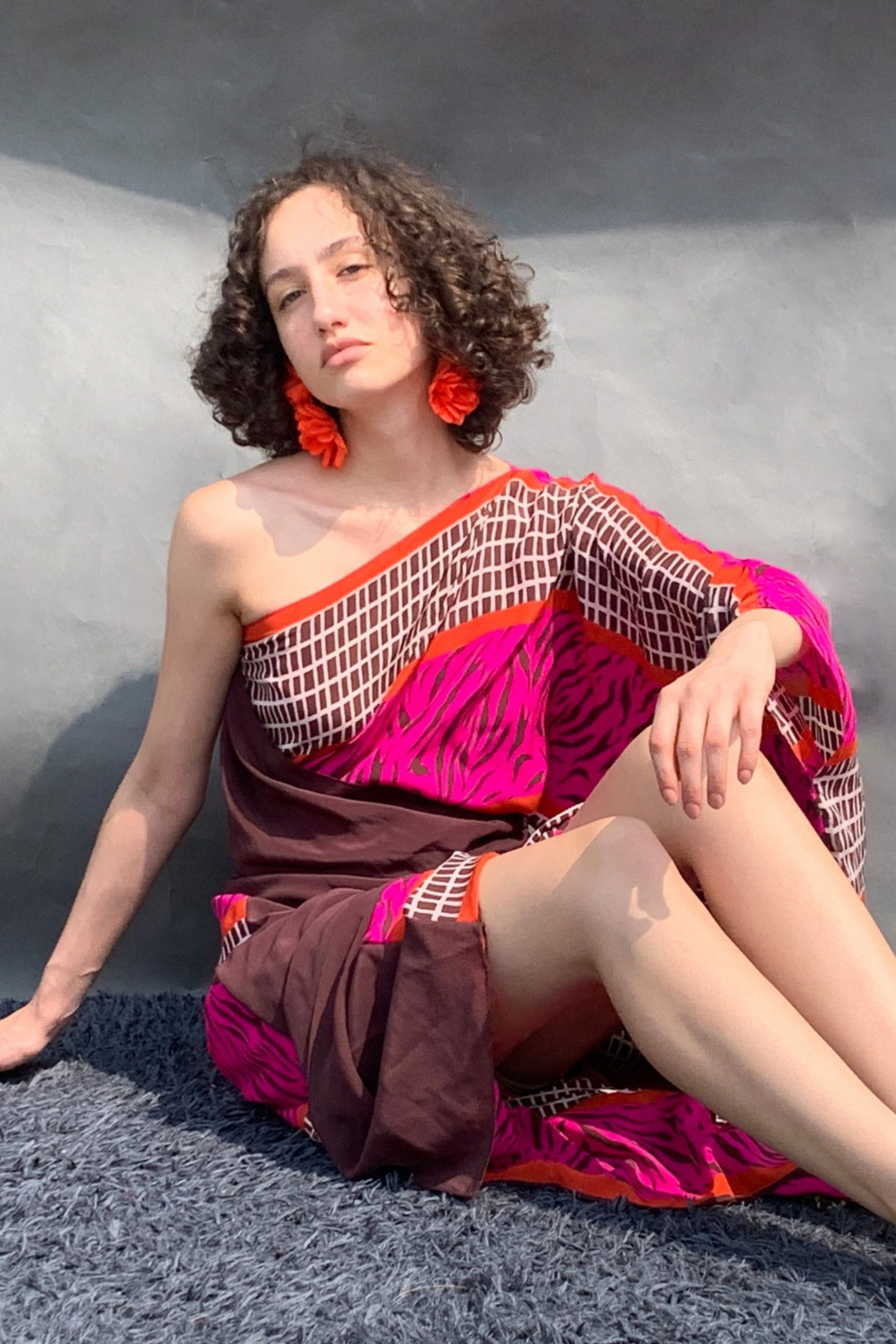 Brown & Mustard Kaftan