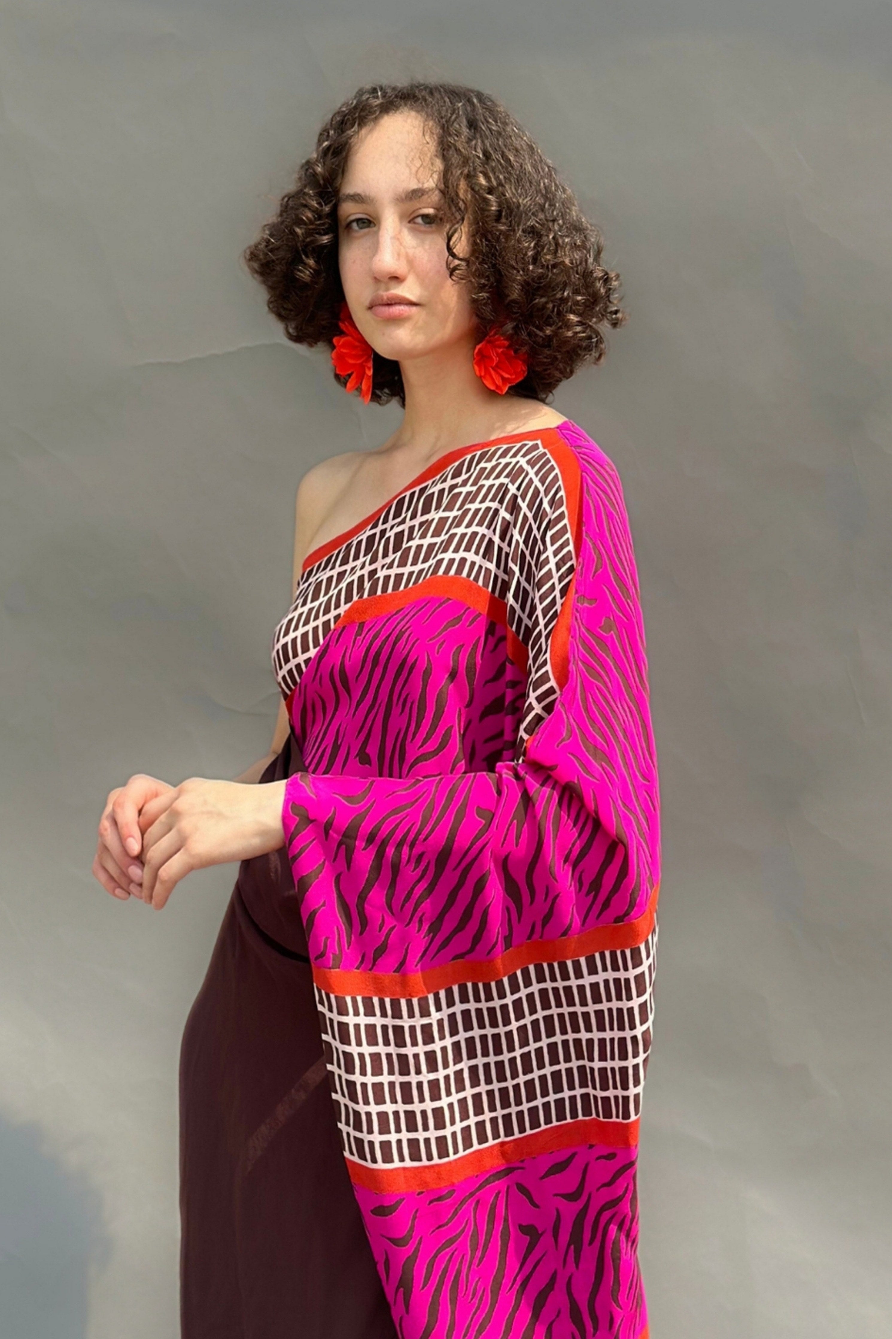 Brown & Mustard Kaftan