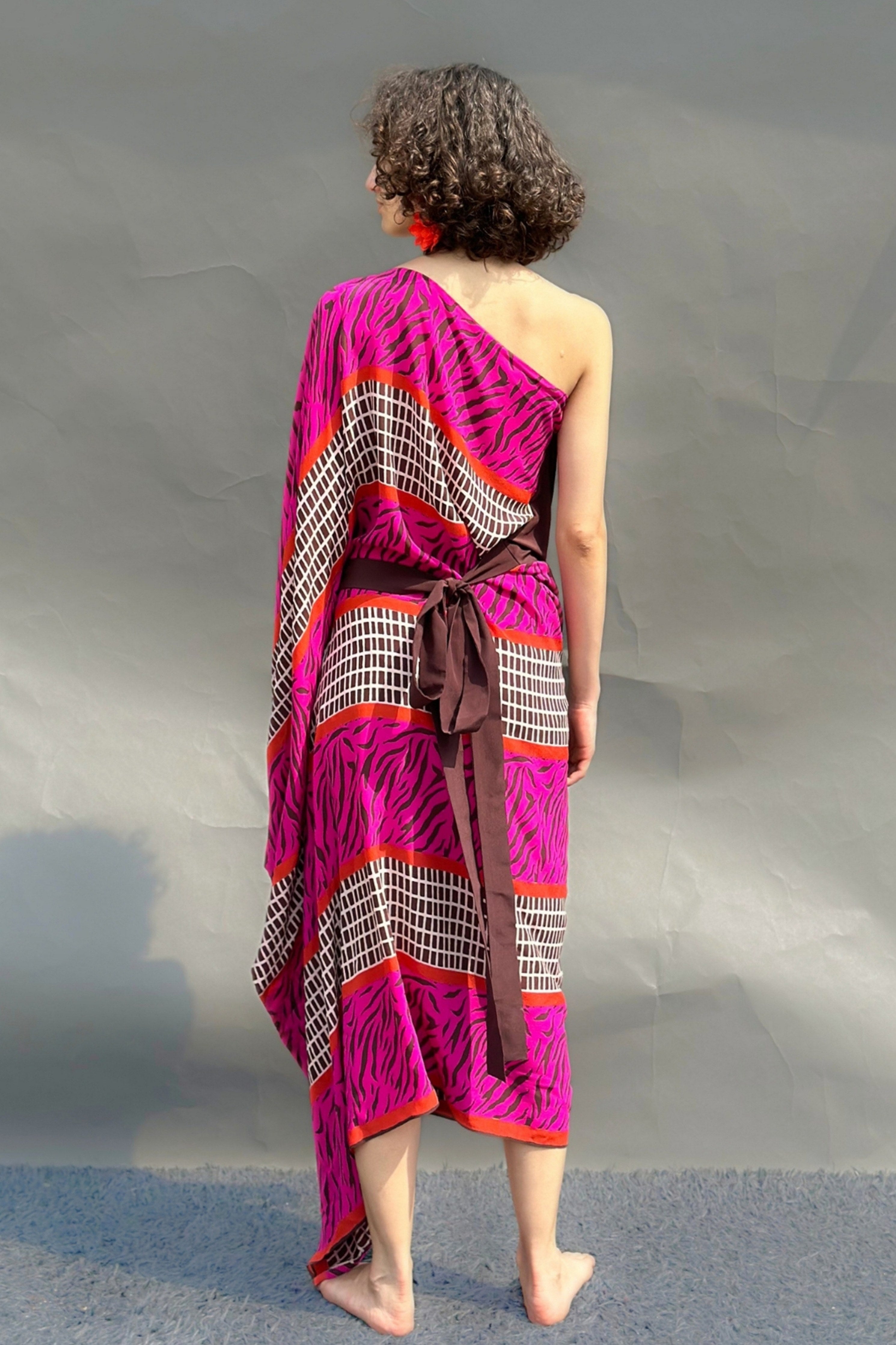 Brown & Mustard Kaftan