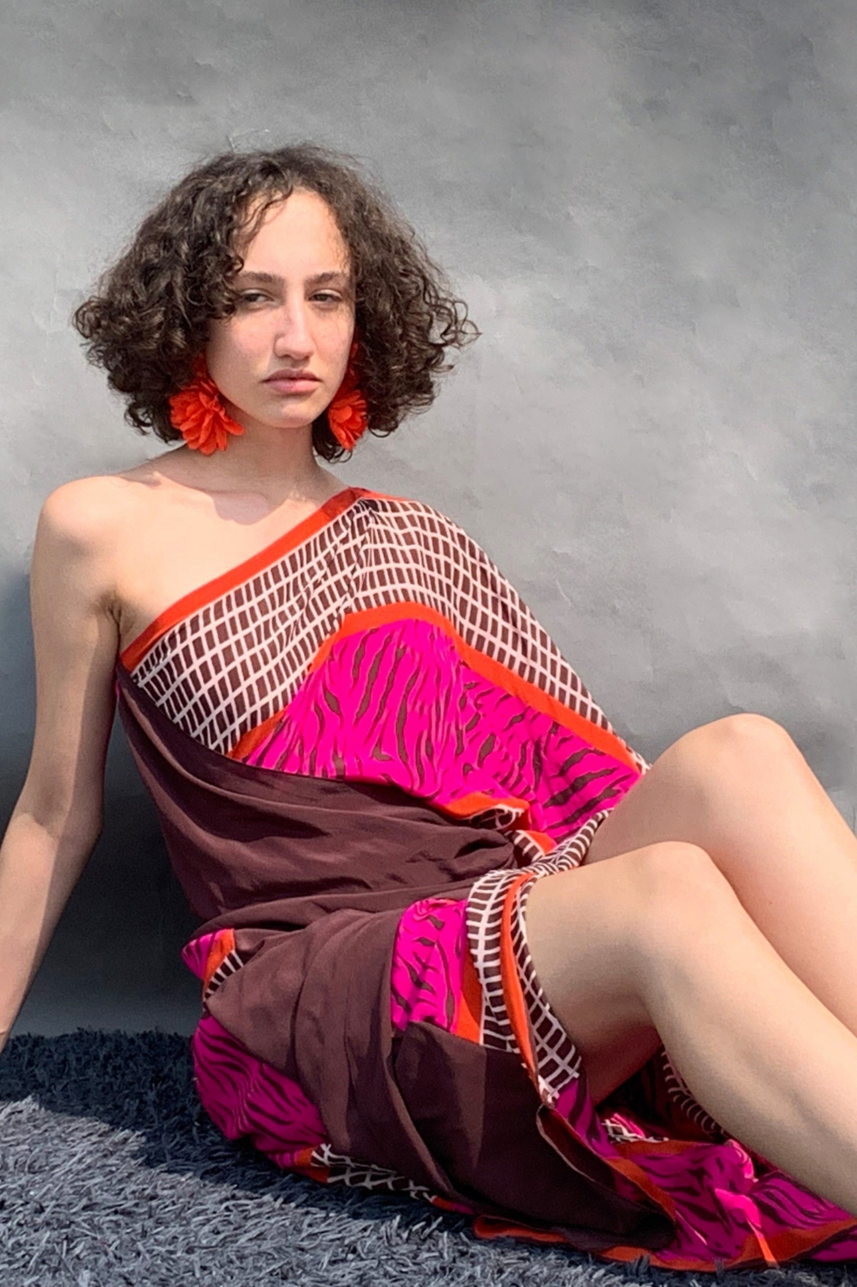 Brown & Mustard Kaftan