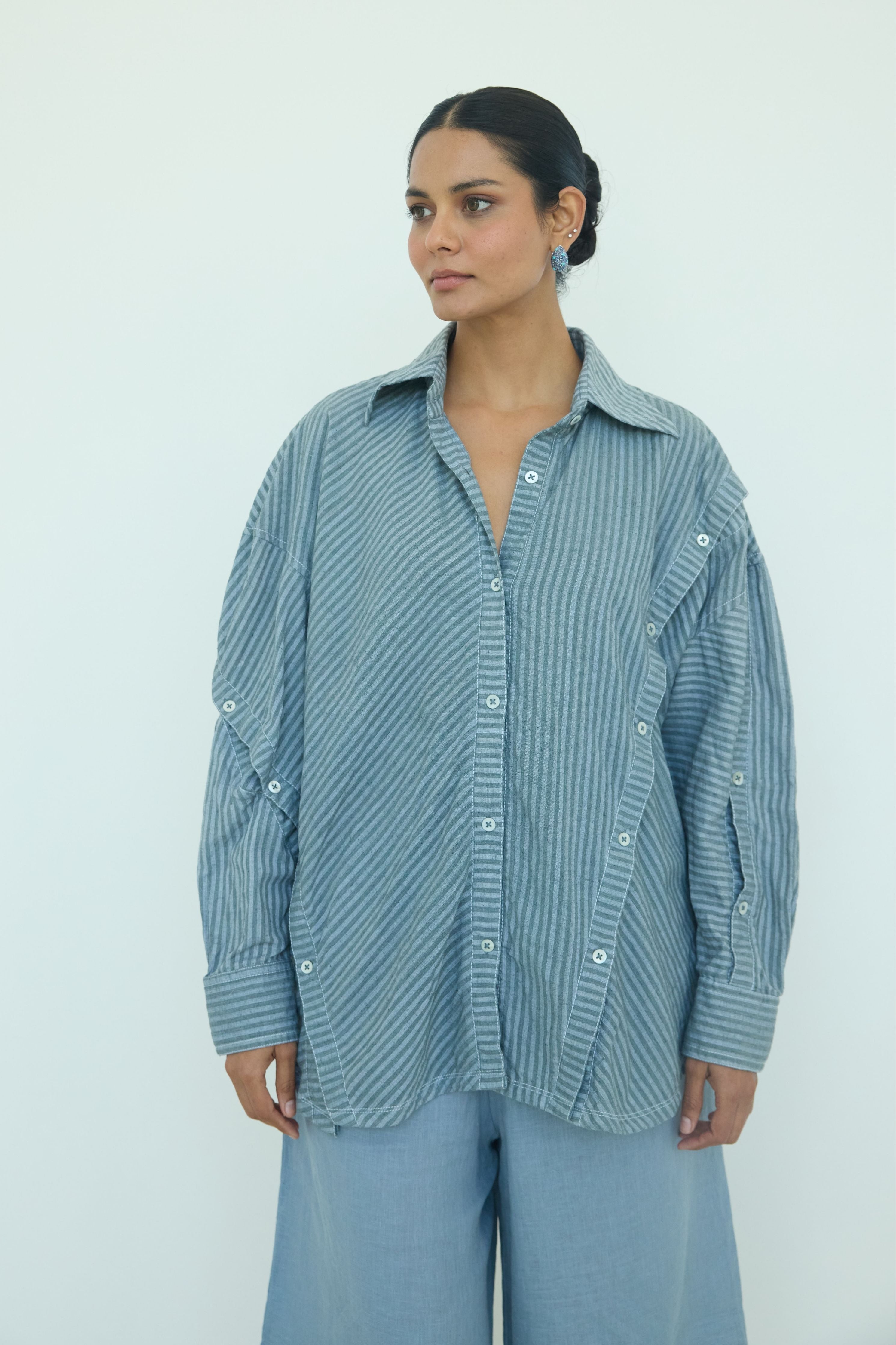 Kelly Bias Back Button Shirt