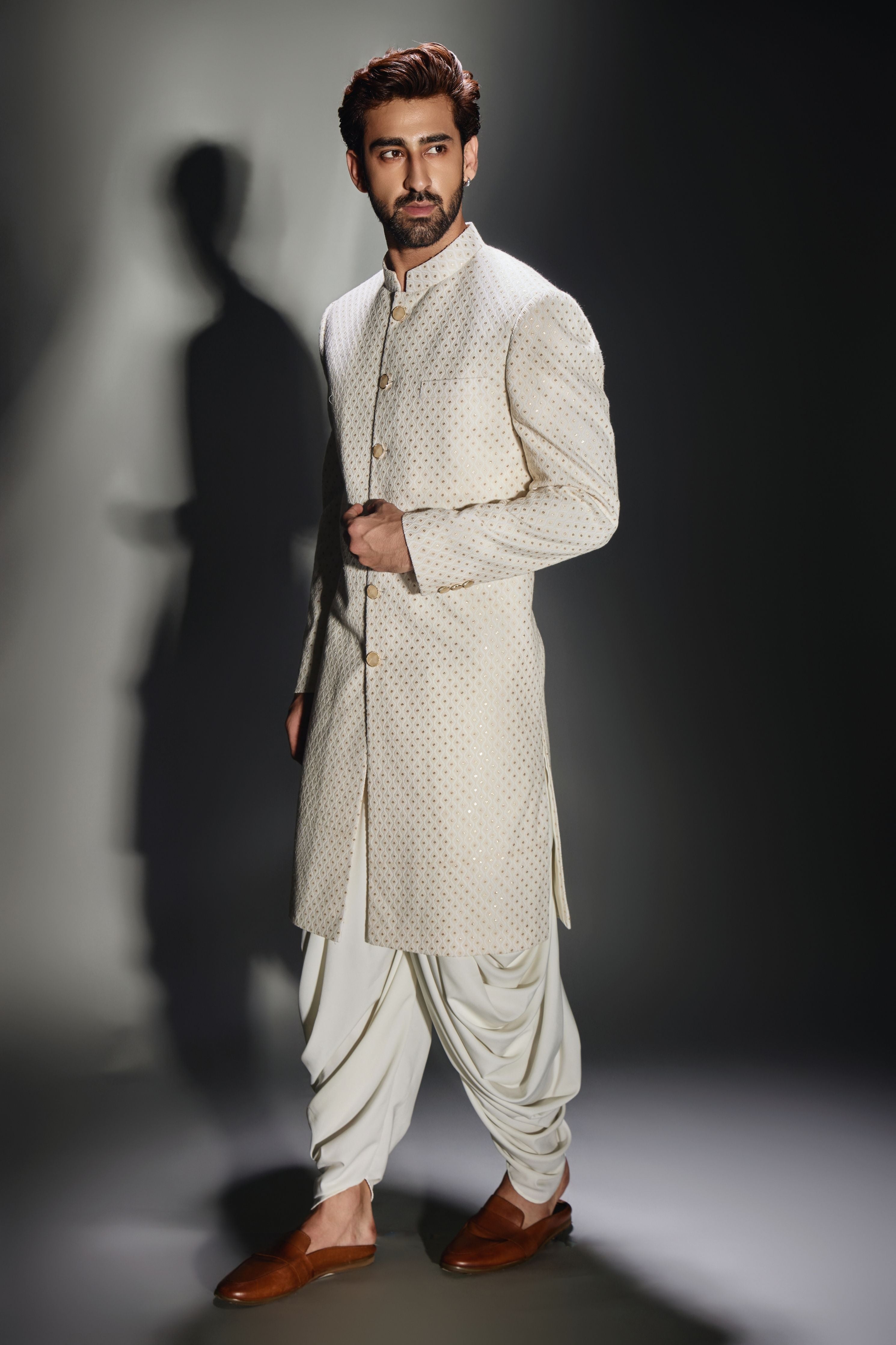 Burfi Achkan Set