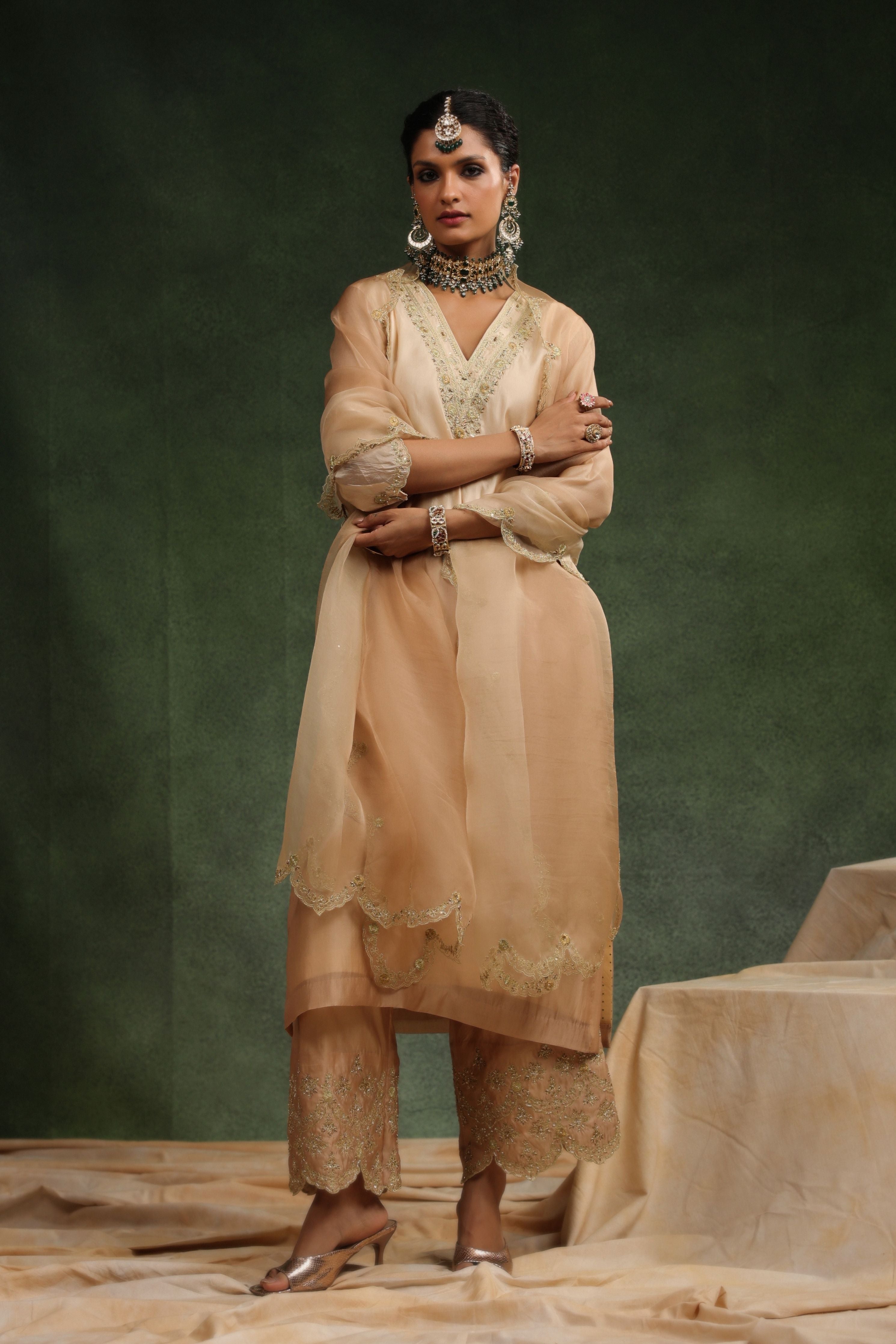 Mocha Kurta Set