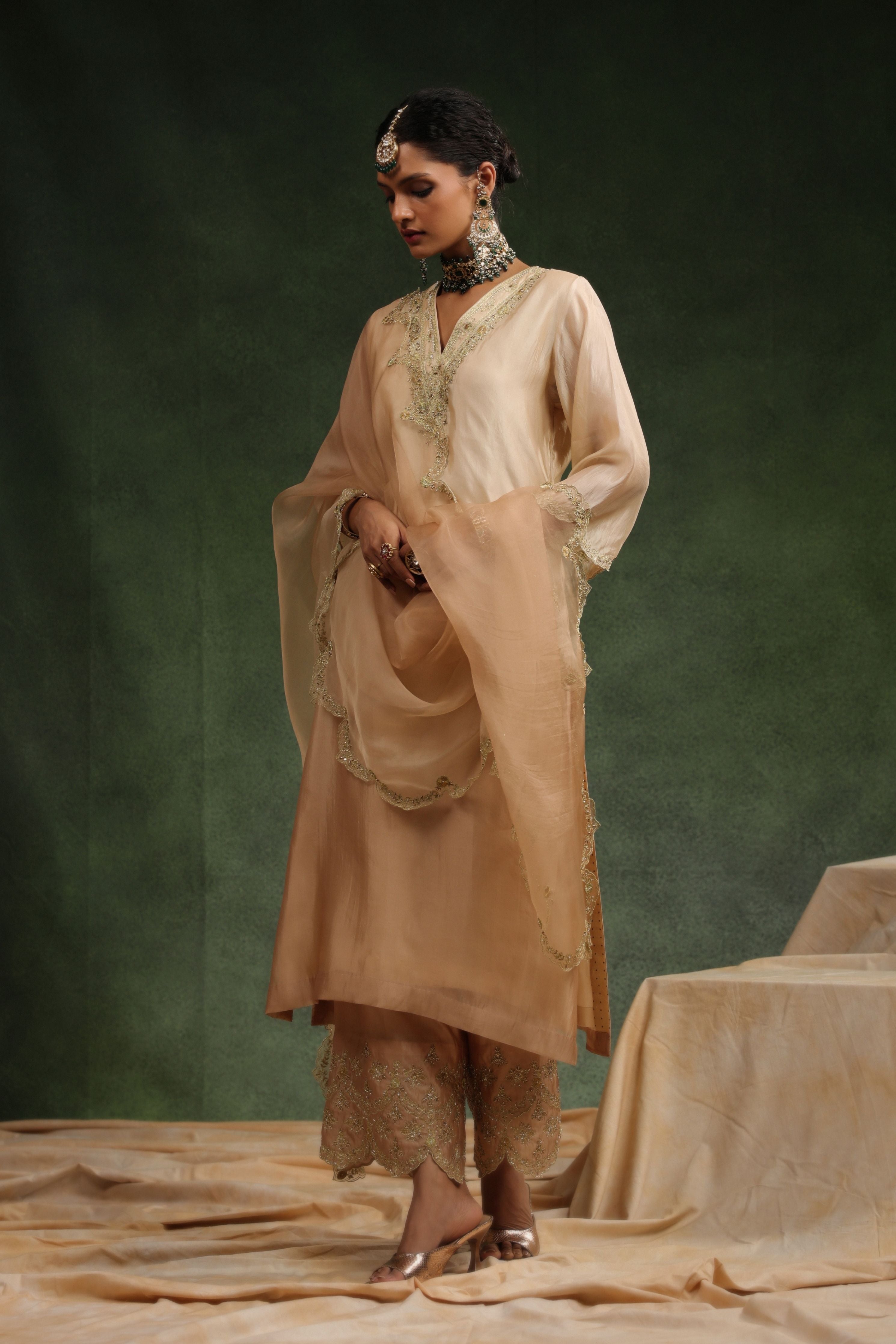Mocha Kurta Set