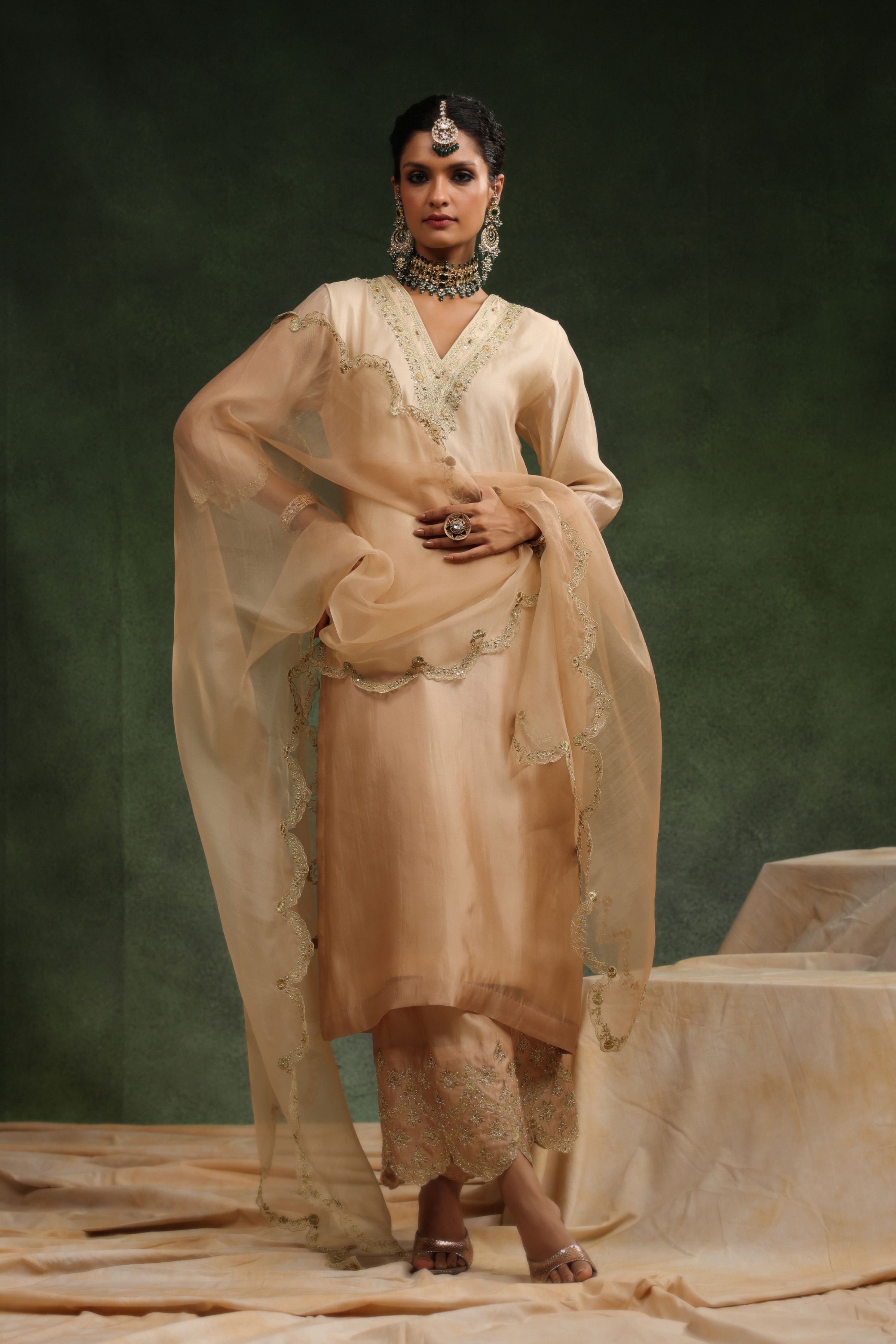 Mocha Kurta Set