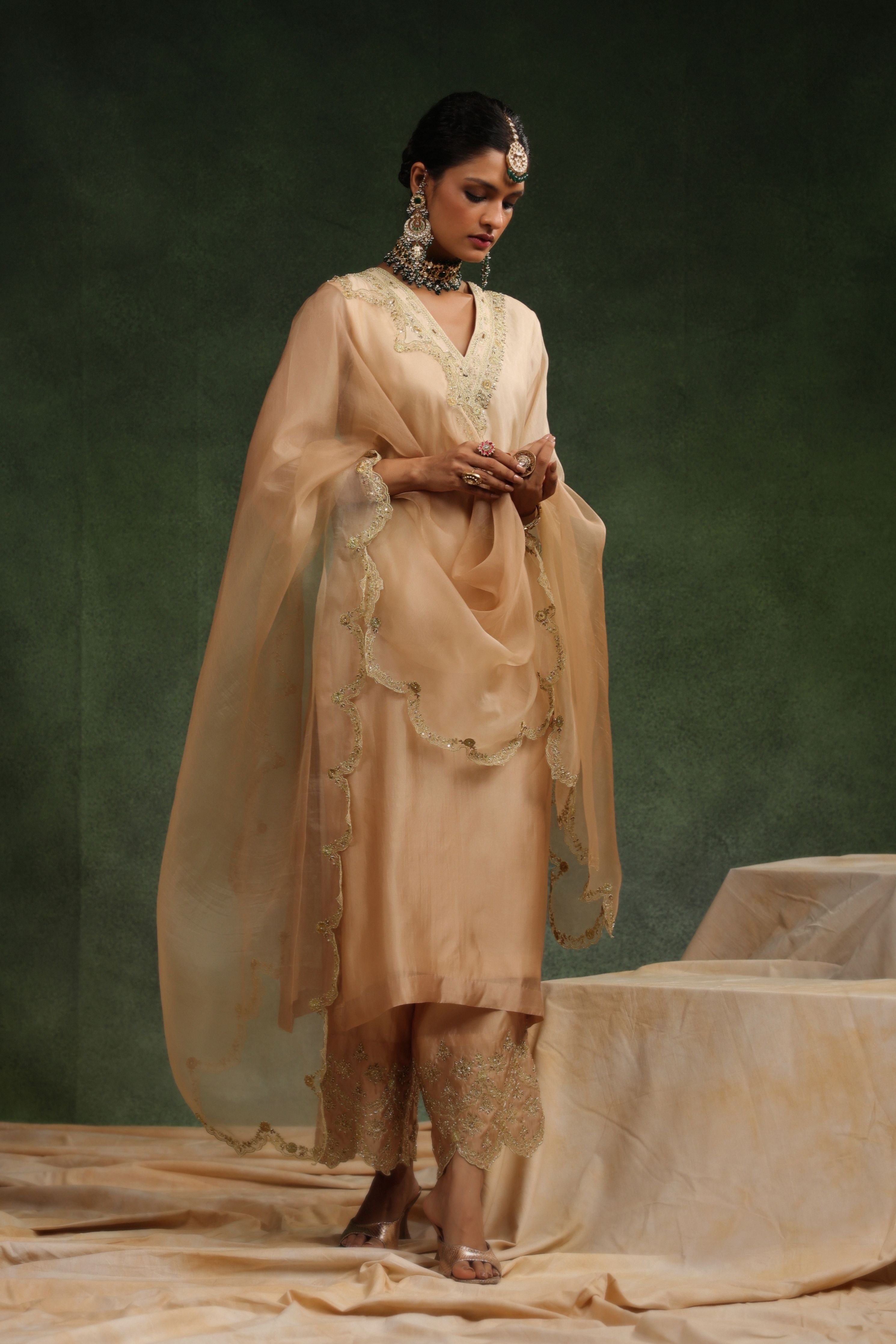 Mocha Kurta Set