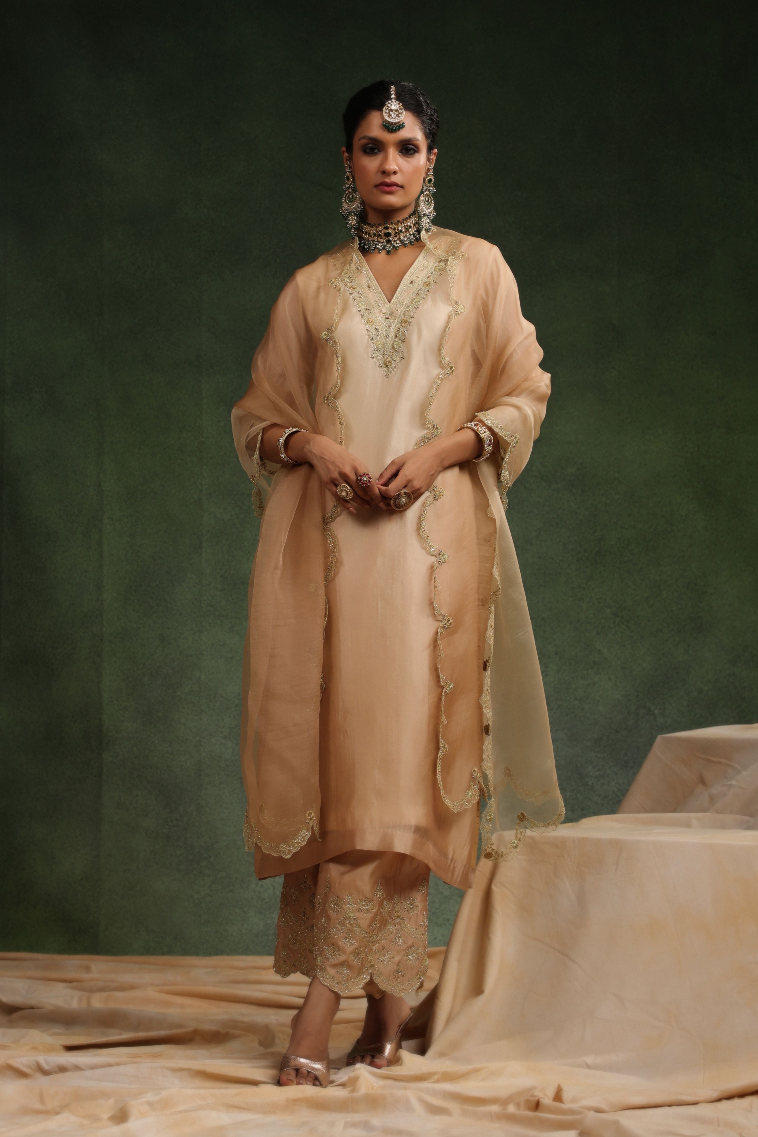 Mocha Kurta Set
