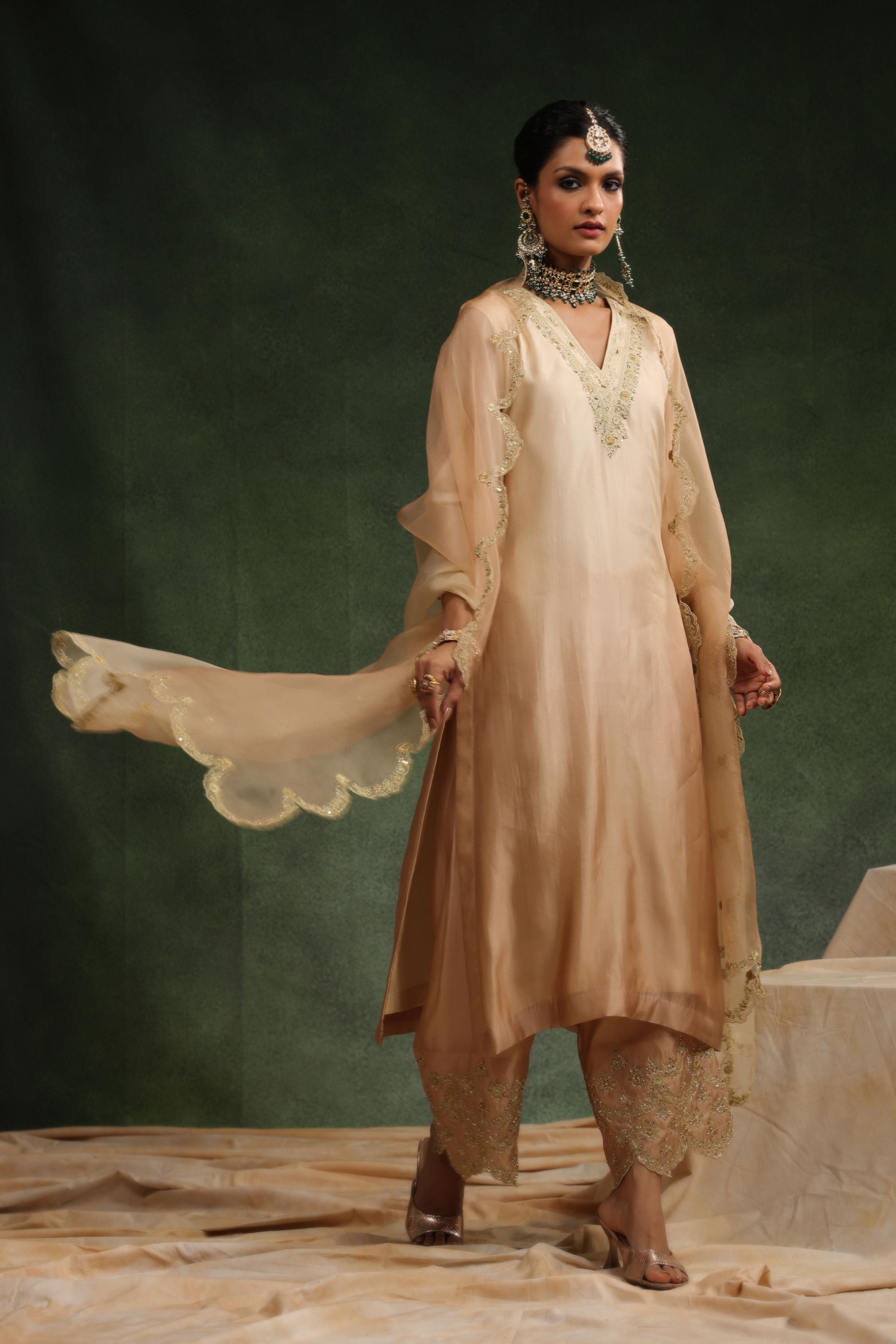 Mocha Kurta Set