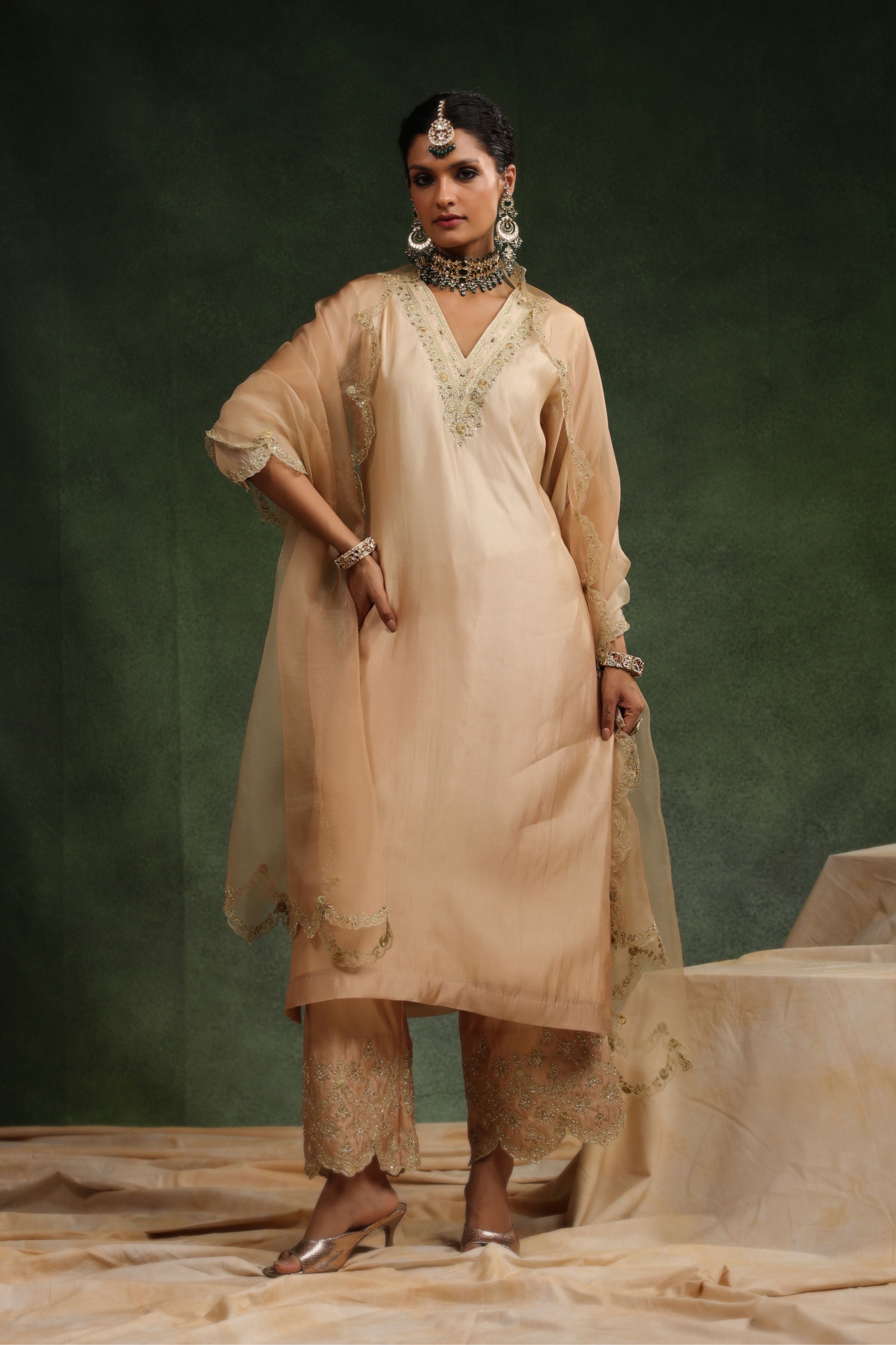 Mocha Kurta Set